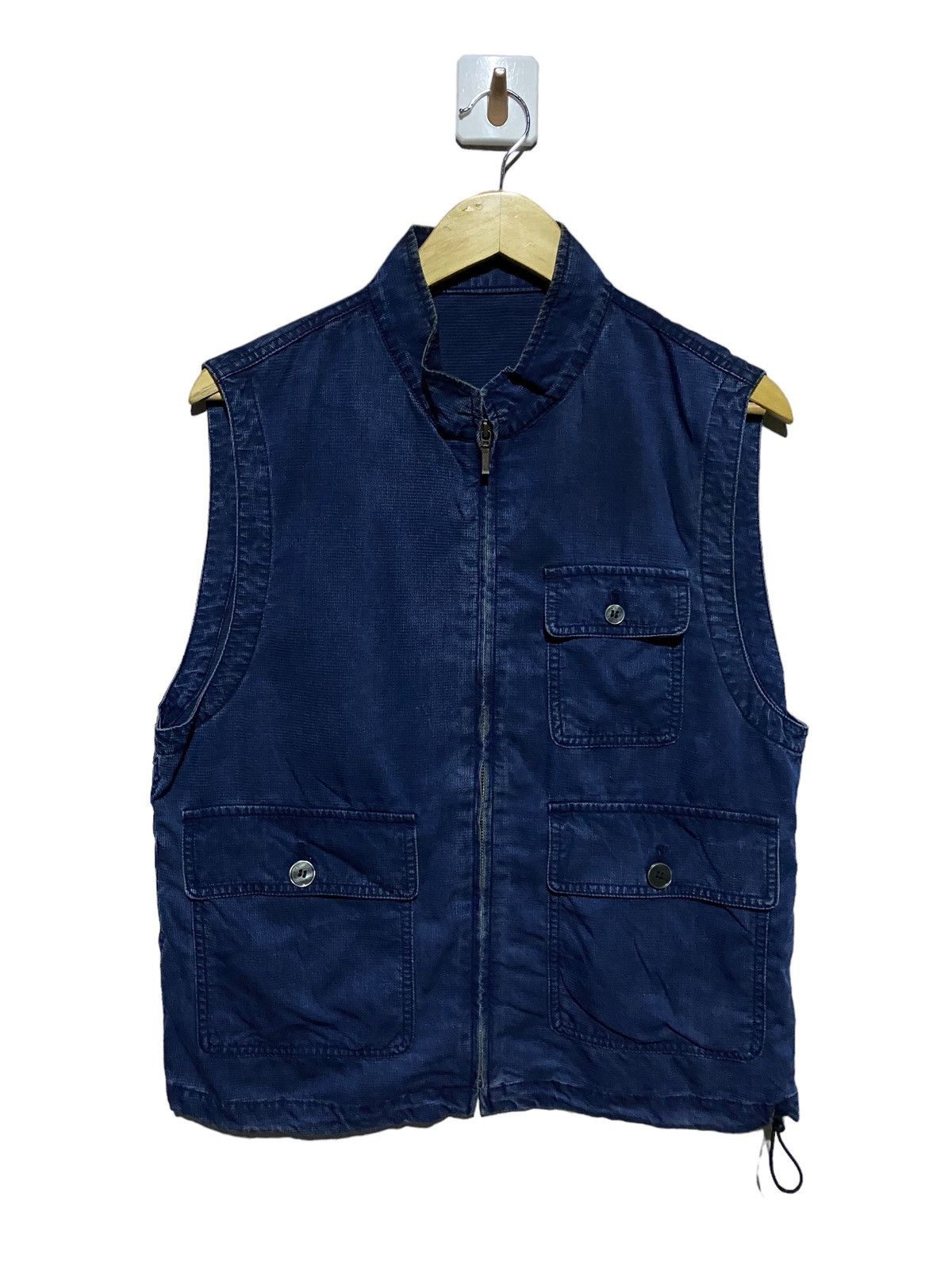Carven 🔥SALE🔥 VINTAGE BLUE INDIGO CARVEN PARIS EXCLUSIVE STYLE VEST Size US M / EU 48-50 / 2 - 1 Thumbnail