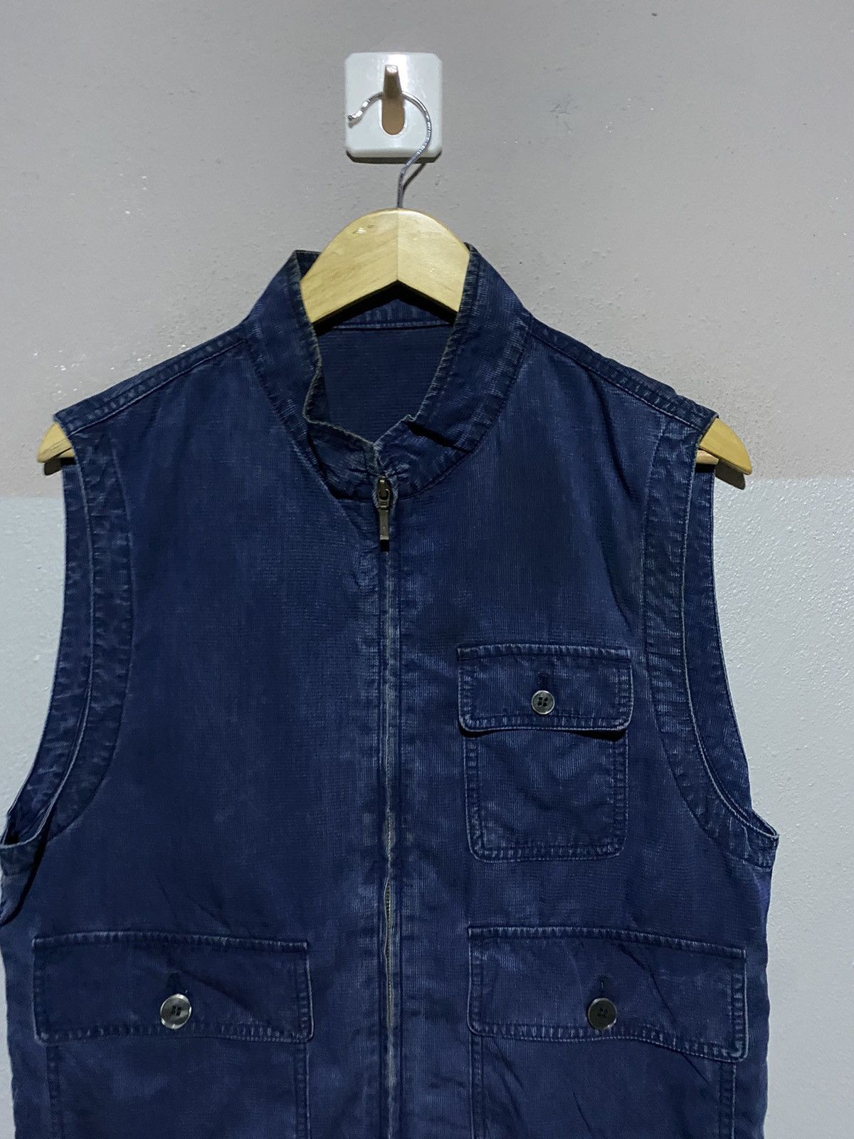 Carven 🔥SALE🔥 VINTAGE BLUE INDIGO CARVEN PARIS EXCLUSIVE STYLE VEST Size US M / EU 48-50 / 2 - 5 Thumbnail