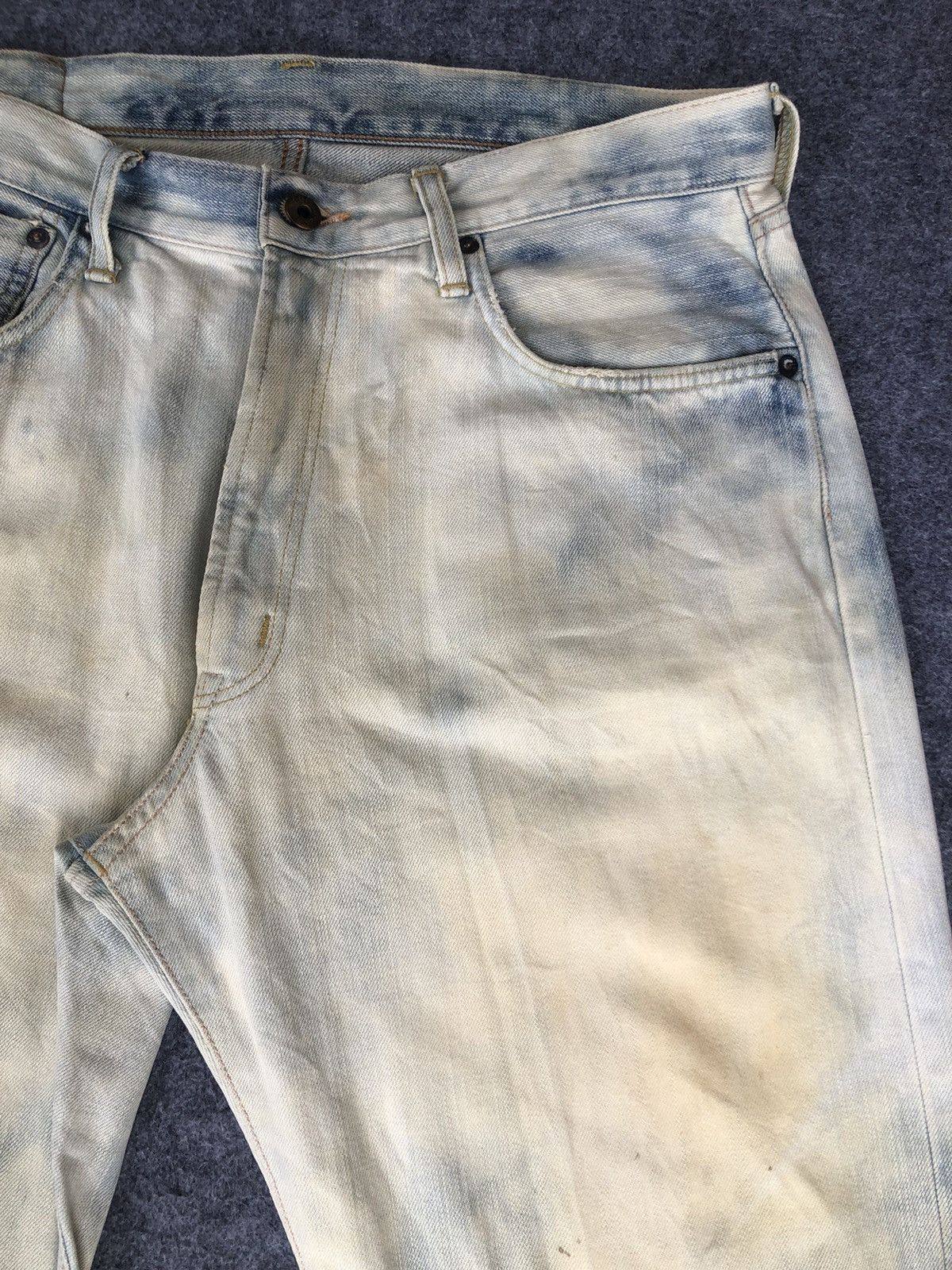 Edwin Vintage 90s🔥Edwin🔥Selvedge Acid wash Distressed Jeans Size US 34 / EU 50 - 4 Thumbnail