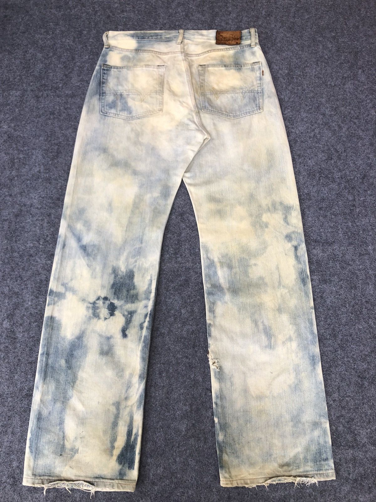 Edwin Vintage 90s🔥Edwin🔥Selvedge Acid wash Distressed Jeans Size US 34 / EU 50 - 2 Thumbnail