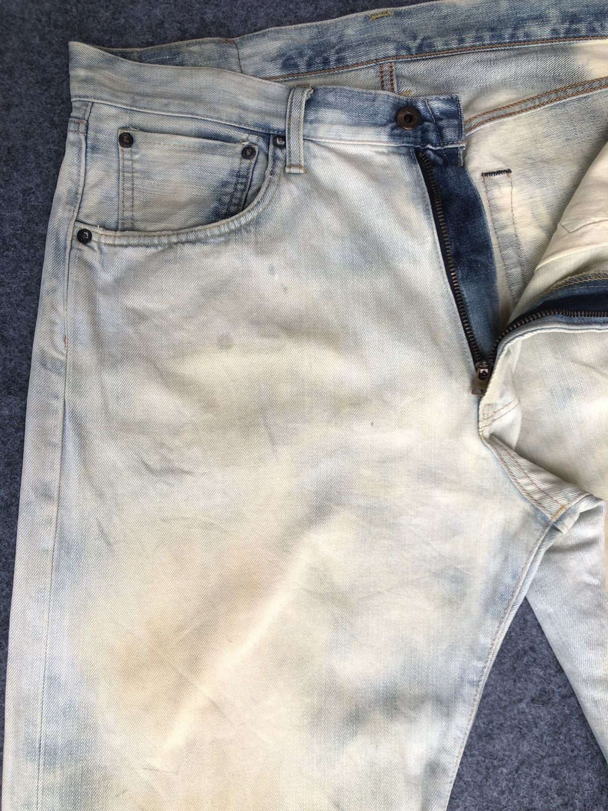 Edwin Vintage 90s🔥Edwin🔥Selvedge Acid wash Distressed Jeans Size US 34 / EU 50 - 5 Thumbnail
