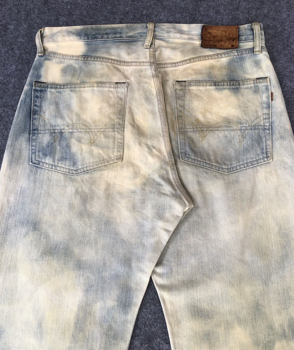 Edwin Vintage 90s🔥Edwin🔥Selvedge Acid wash Distressed Jeans Size US 34 / EU 50 - 10 Thumbnail