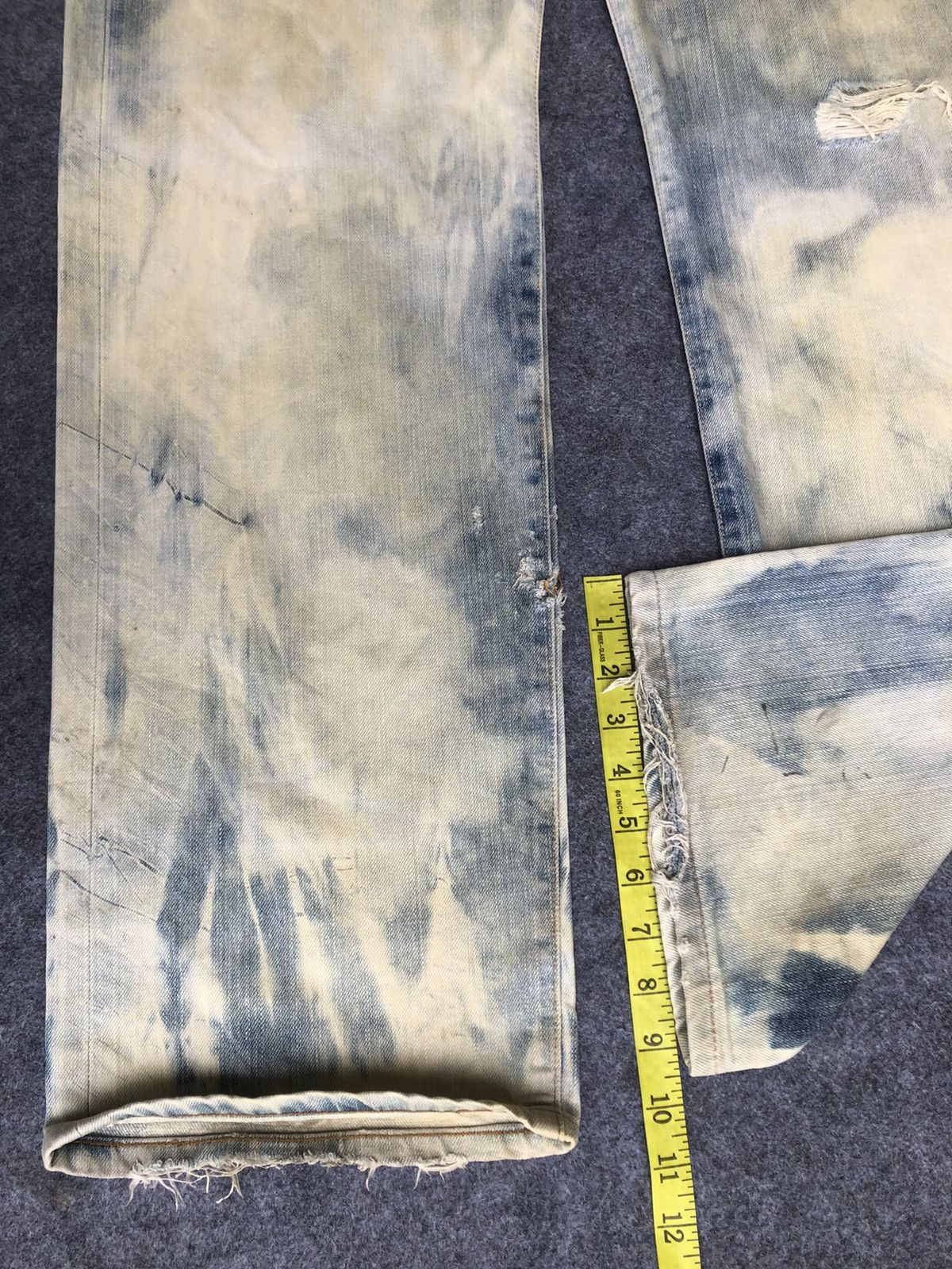 Edwin Vintage 90s🔥Edwin🔥Selvedge Acid wash Distressed Jeans Size US 34 / EU 50 - 8 Thumbnail