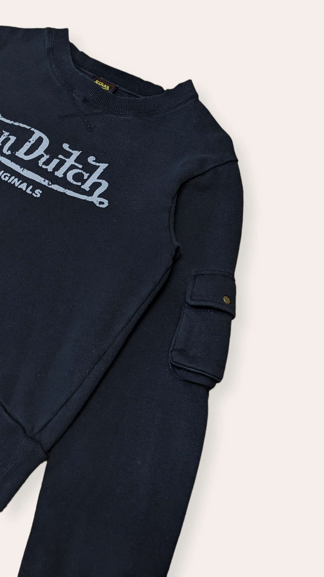 Vintage × Von Dutch Vintage Von Dutch Kustom Made Crop Sweatshirt Size M / US 6-8 / IT 42-44 - 6 Thumbnail