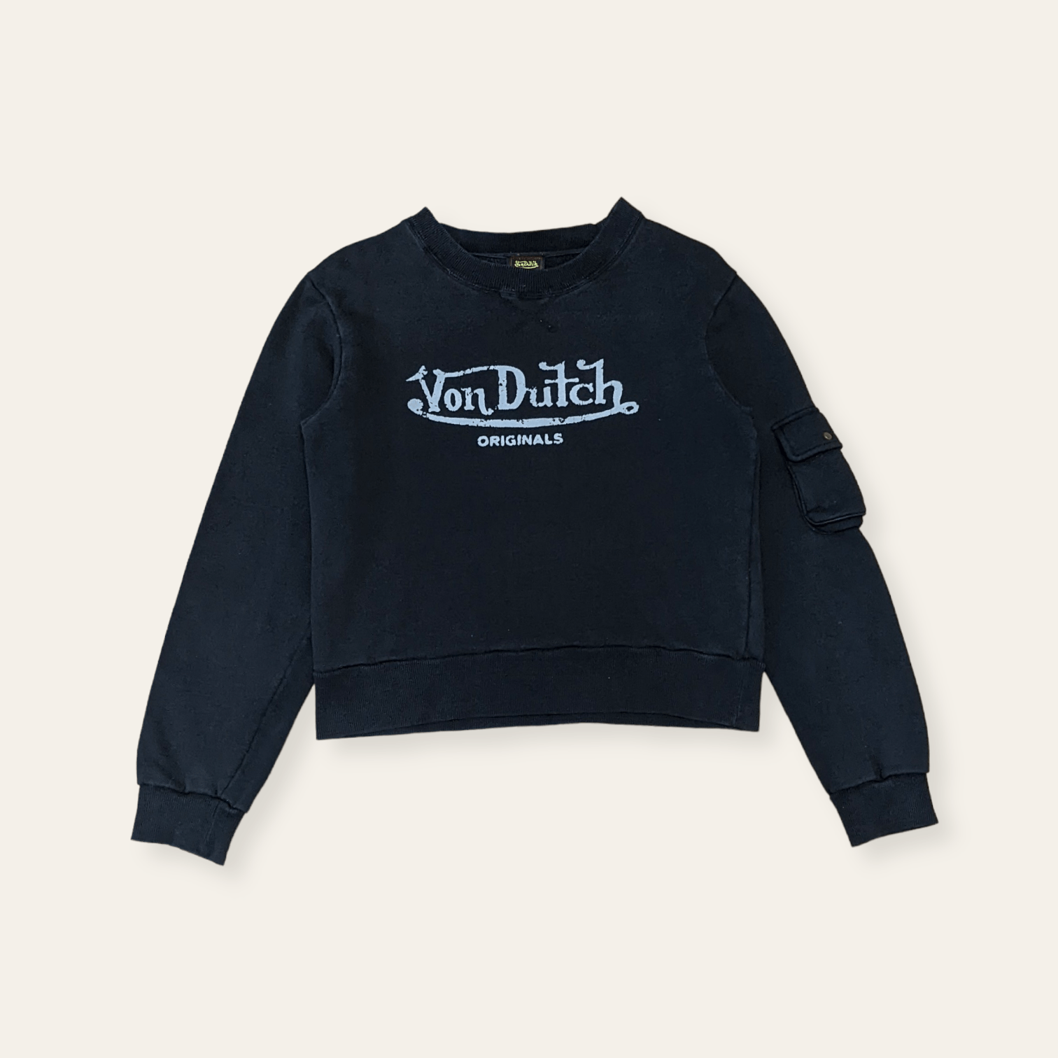 Vintage × Von Dutch Vintage Von Dutch Kustom Made Crop Sweatshirt Size M / US 6-8 / IT 42-44 - 1 Thumbnail