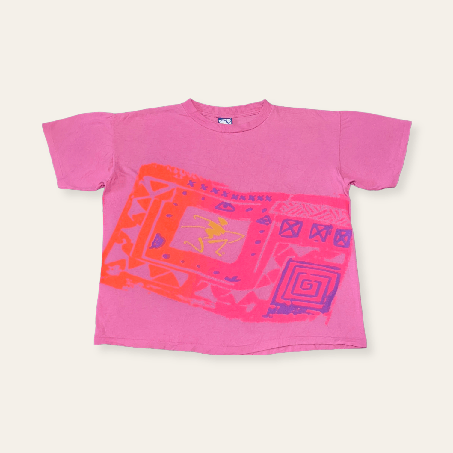 Ocean Pacific × Vintage Vintage 80s 90s Ocean Pacific Surf Tribal T shirt Size US M / EU 48-50 / 2 - 1 Thumbnail