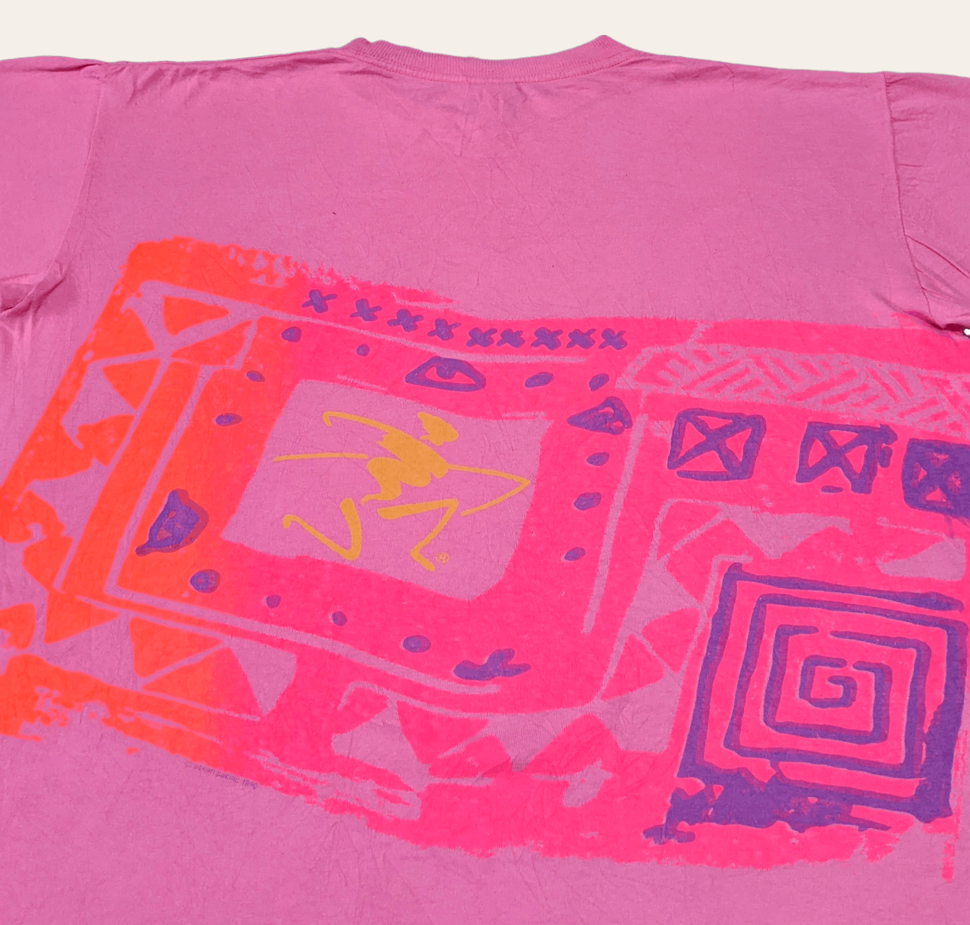 Ocean Pacific × Vintage Vintage 80s 90s Ocean Pacific Surf Tribal T shirt Size US M / EU 48-50 / 2 - 4 Thumbnail