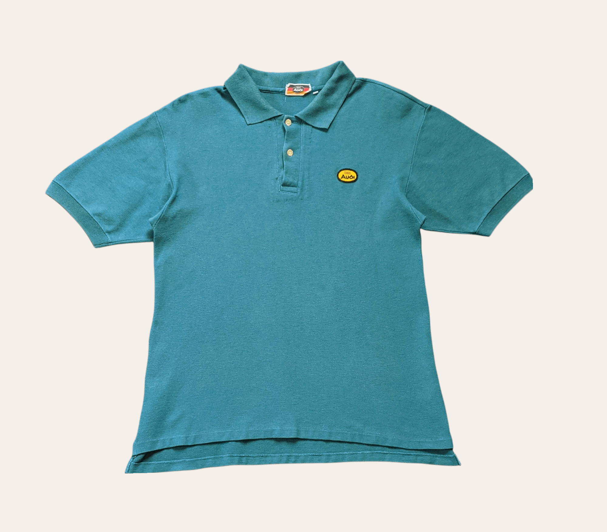 Audi × Vintage Vintage 80s / 90s Audi Small Logo Polo T shirt Size US M / EU 48-50 / 2 - 2 Thumbnail