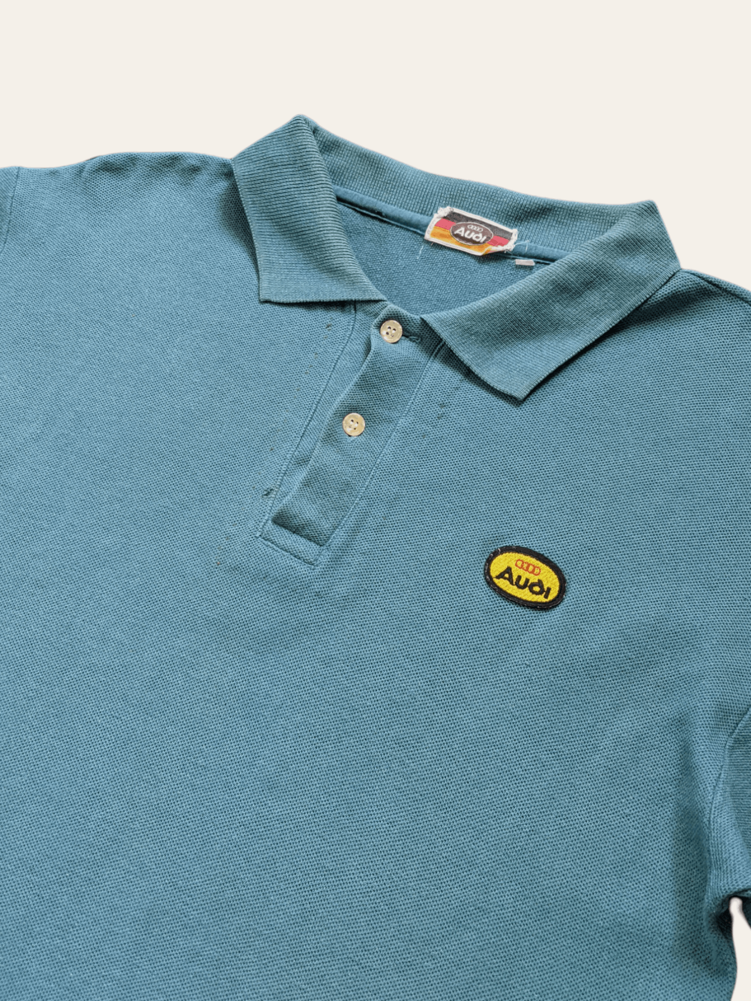 Audi × Vintage Vintage 80s / 90s Audi Small Logo Polo T shirt Size US M / EU 48-50 / 2 - 1 Thumbnail