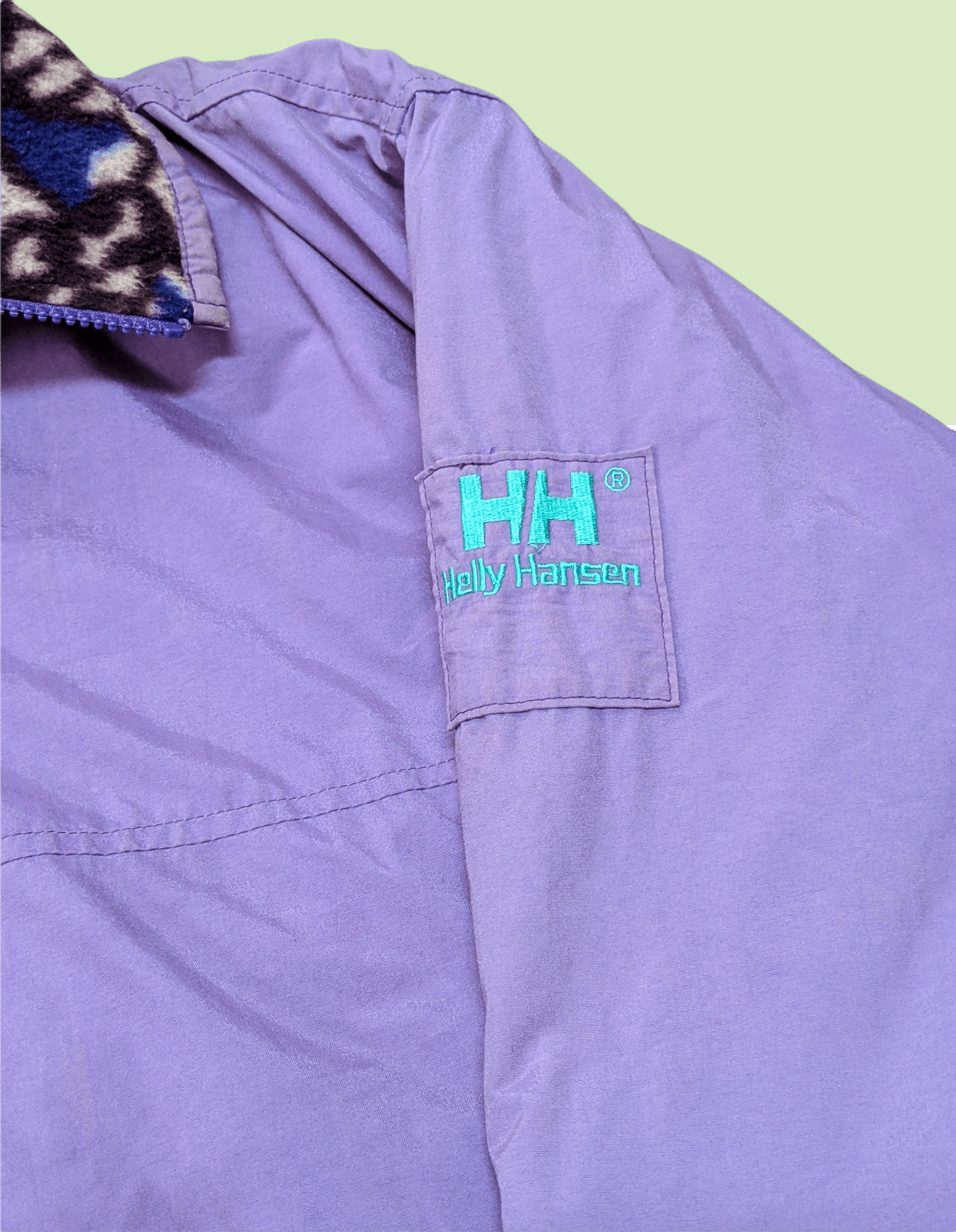 Helly Hansen × Vintage Rare Vtg 90s Helly Hansen Floral Fleece Reversible Jacket Size US XL / EU 56 / 4 - 8 Thumbnail