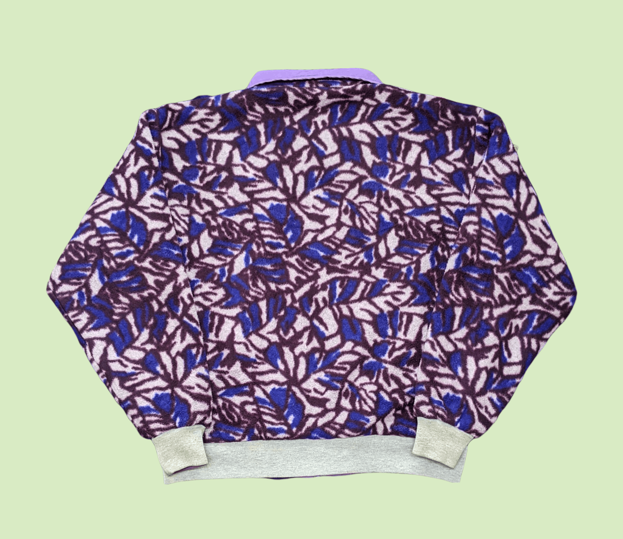 Helly Hansen × Vintage Rare Vtg 90s Helly Hansen Floral Fleece Reversible Jacket Size US XL / EU 56 / 4 - 2 Thumbnail