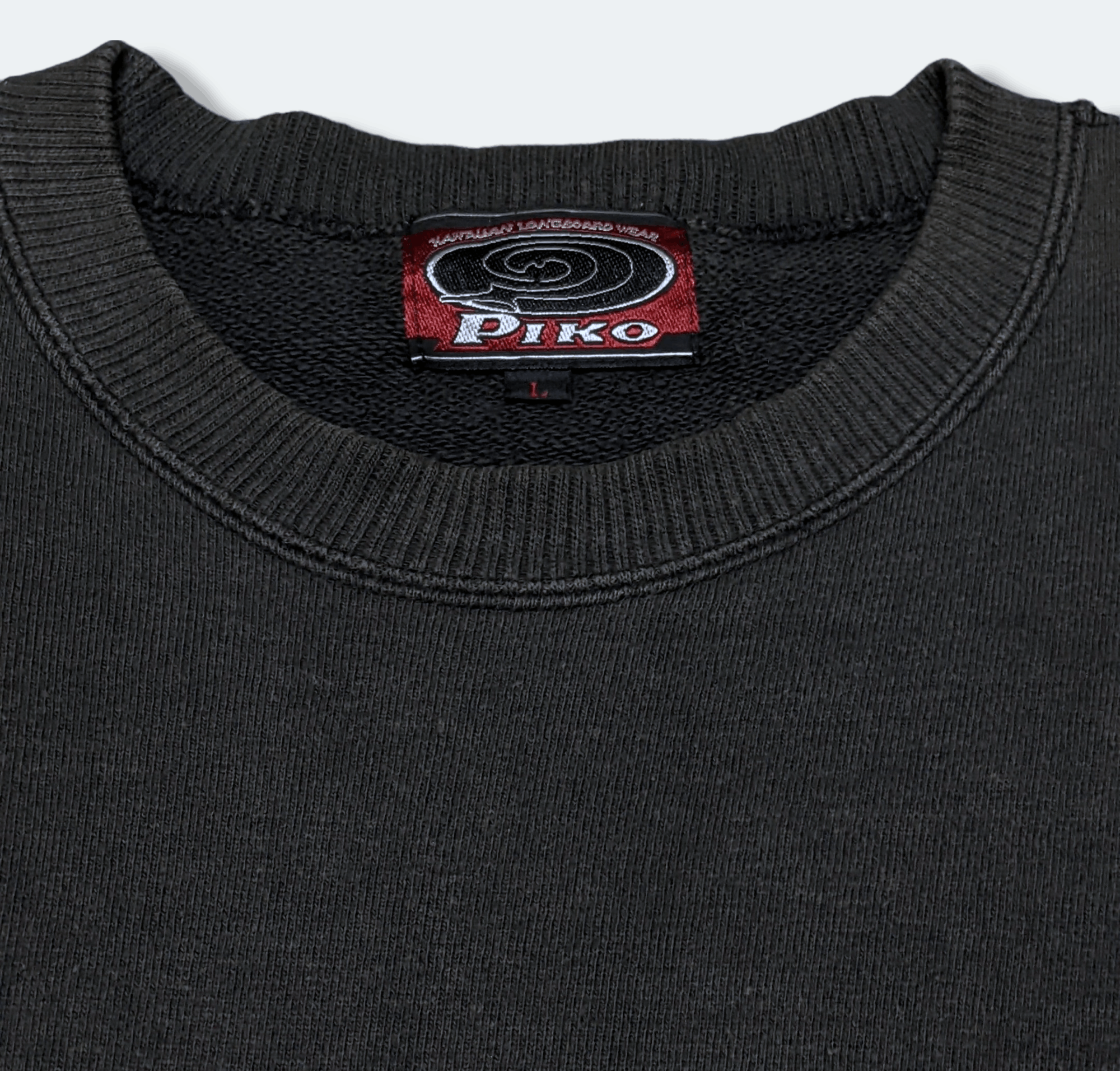 Billabong × Vintage Vintage 90s Piko Surfboards Logo Faded Sweatshirt Size US L / EU 52-54 / 3 - 8 Thumbnail