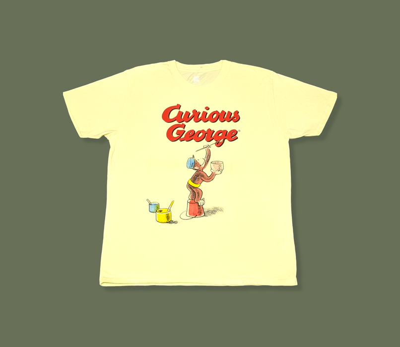 Vintage Curious George Big Print T shirt | Grailed