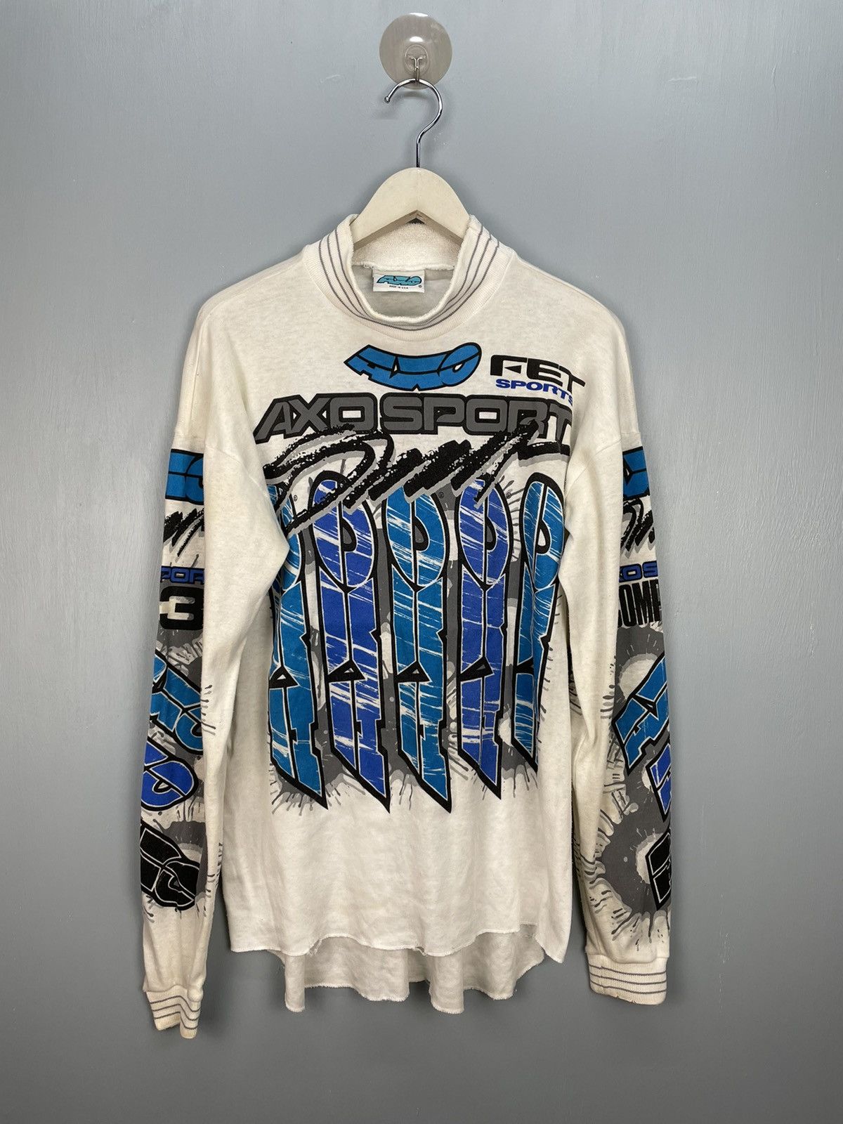 Vintage Vintage 90s AXO Sport scrambler bmx jersey Size US L / EU 52-54 / 3 - 1 Thumbnail