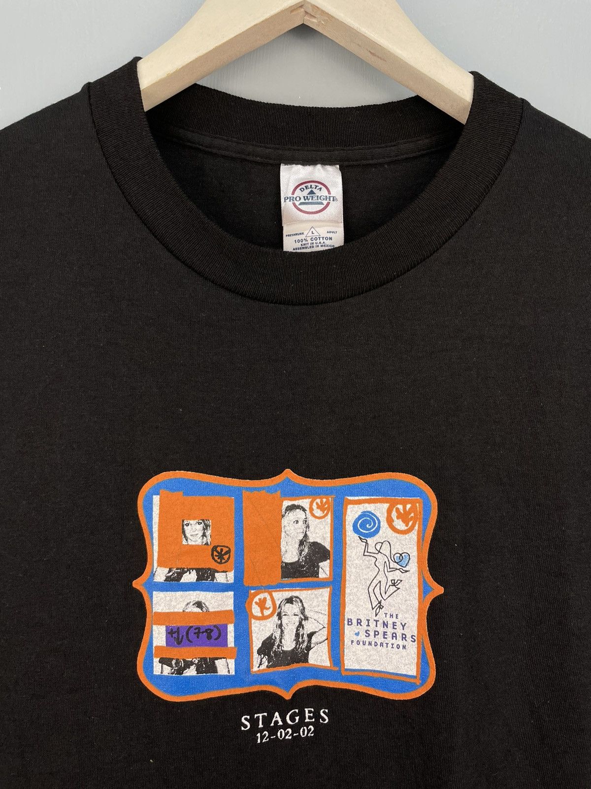 Band Tees Vintage Y2K Britney Spears Stage 12-02-02 t shirt Size US L / EU 52-54 / 3 - 3 Thumbnail