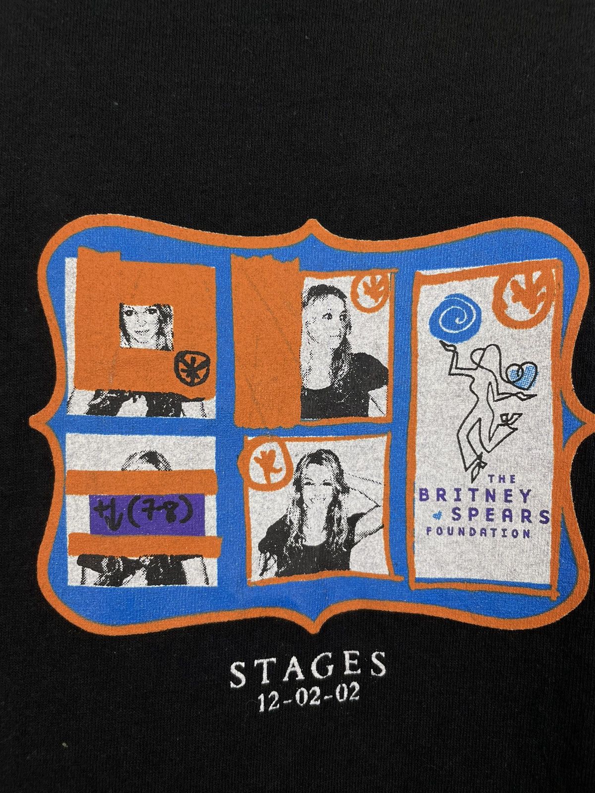 Band Tees Vintage Y2K Britney Spears Stage 12-02-02 t shirt Size US L / EU 52-54 / 3 - 4 Thumbnail