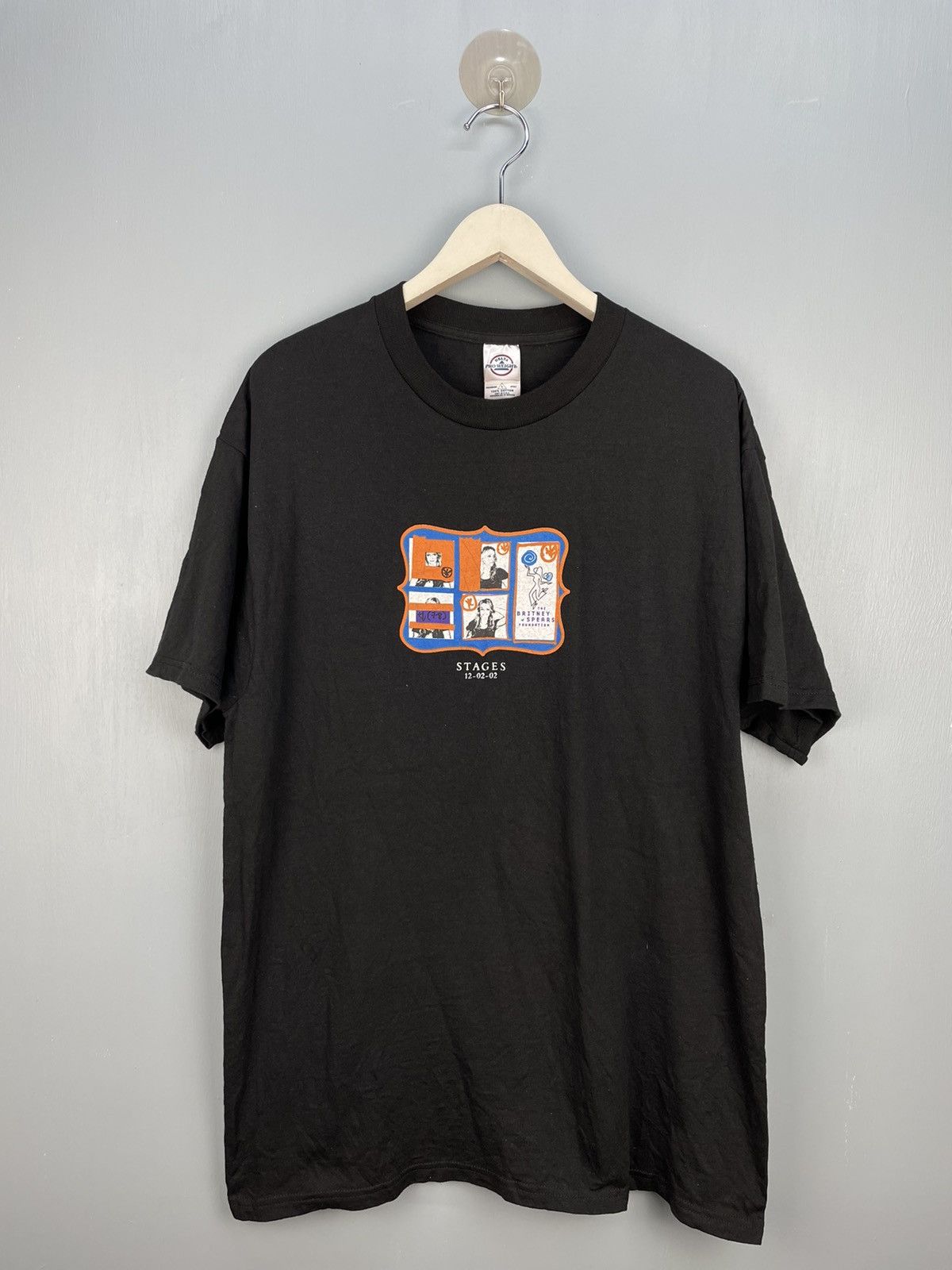 Band Tees Vintage Y2K Britney Spears Stage 12-02-02 t shirt Size US L / EU 52-54 / 3 - 1 Thumbnail
