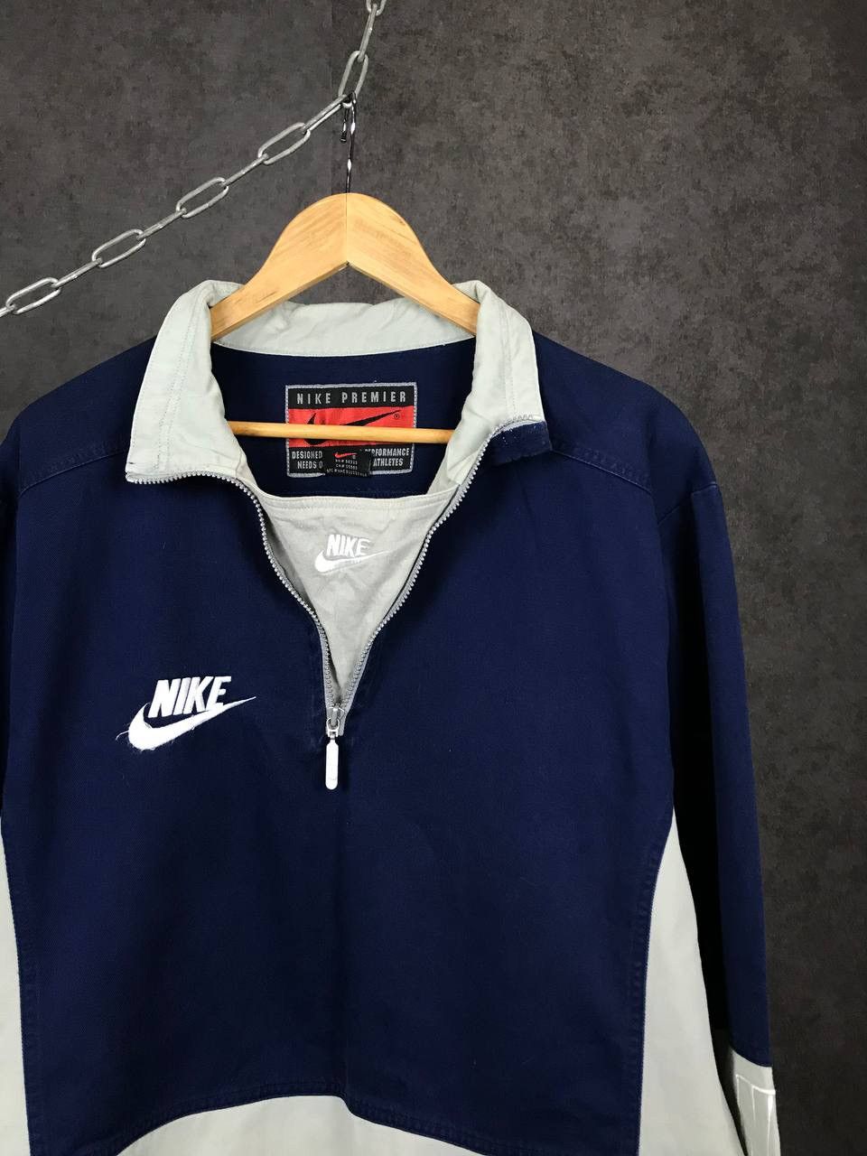 Vintage Nike Premier vintage multi logo swoosh sweatshirt Size US S / EU 44-46 / 1 - 2 Thumbnail