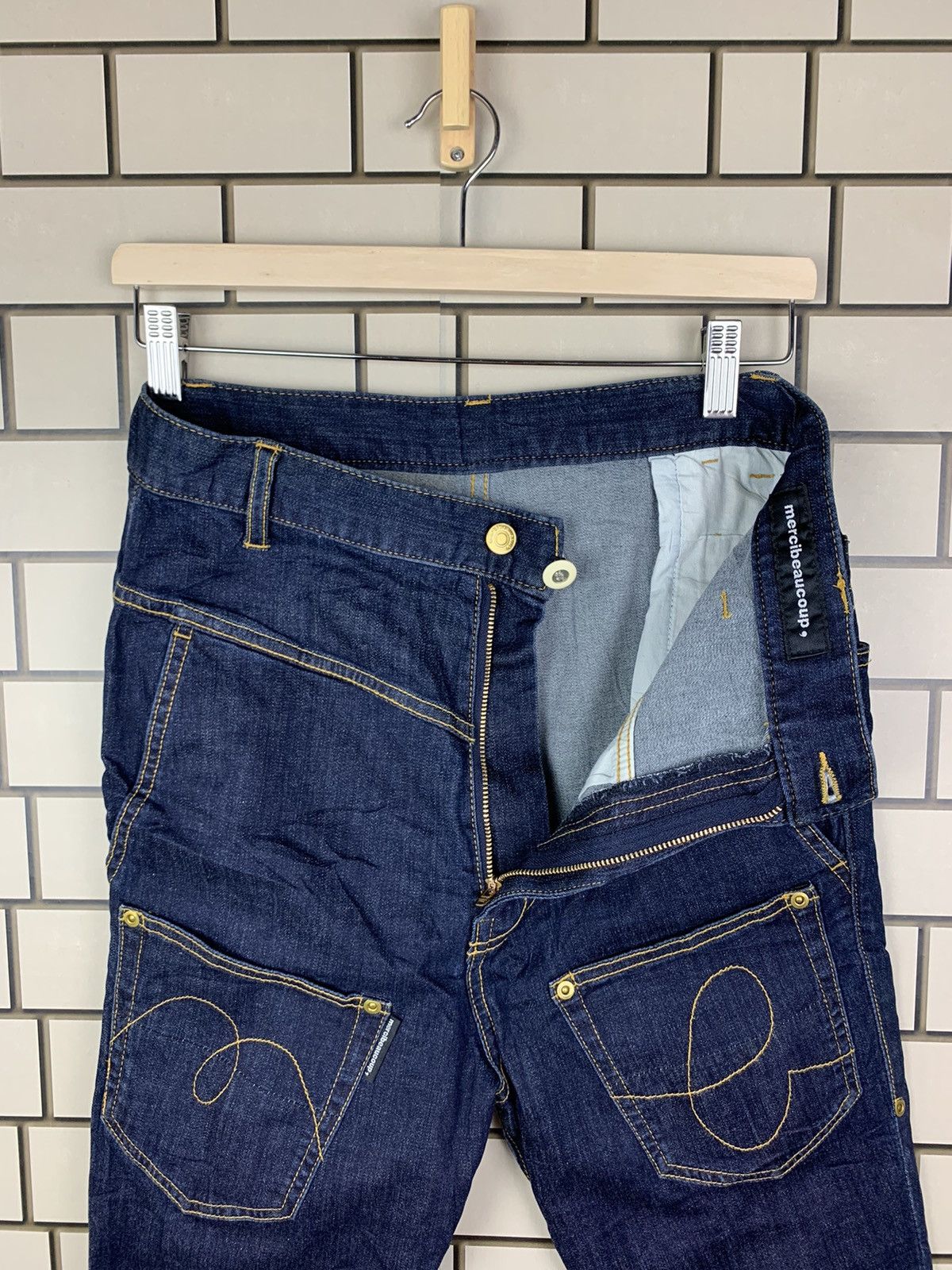 Issey Miyake × Japanese Brand × mercibeaucoup Japanese Brand Mercibeaucoup By Issey Miyake Denim Size US 29 - 16 Thumbnail