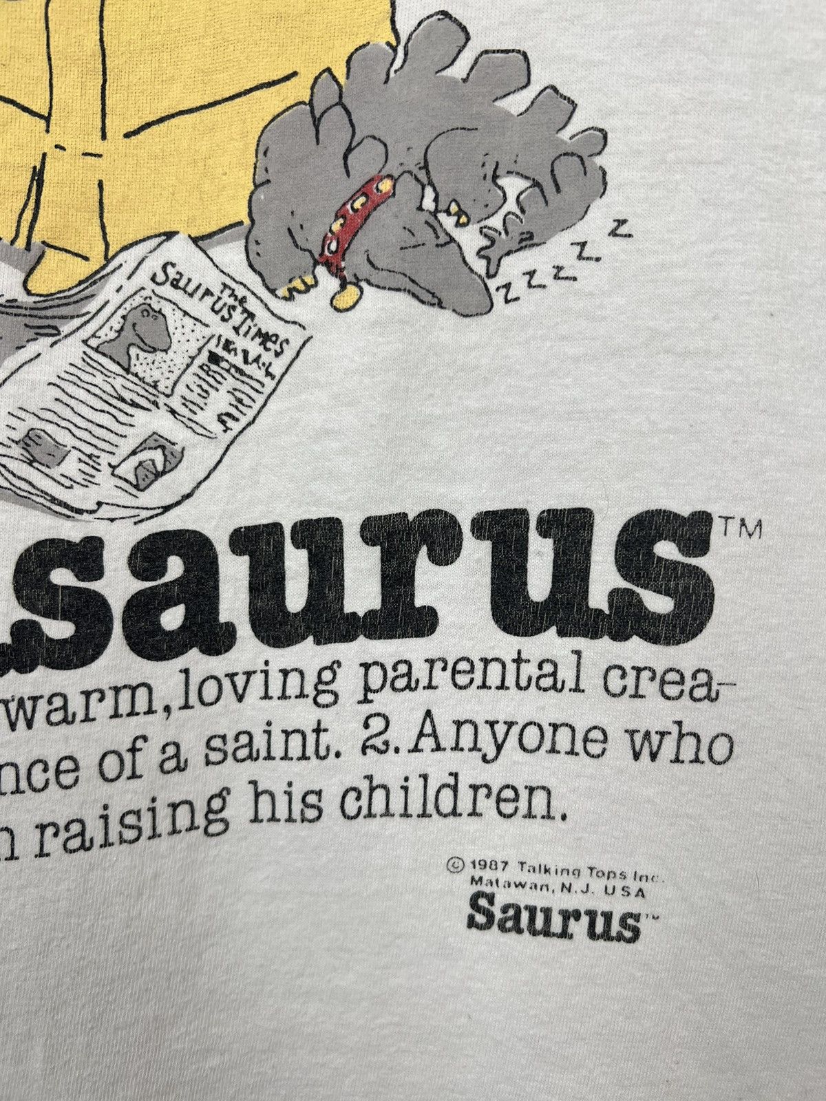 Cartoon Network × Vintage Vintage 1987 Dadasaurus Cartoon T-shirt Size US M / EU 48-50 / 2 - 3 Thumbnail