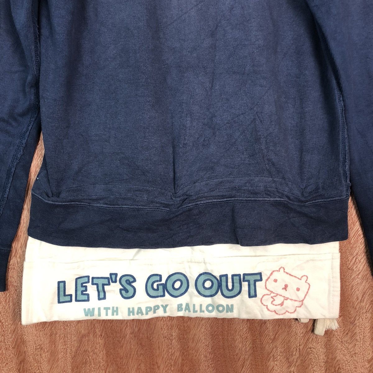 Japanese Brand DL Happy Limit Baloon Dark Blue Hoodies #6016 Size M / US 6-8 / IT 42-44 - 11 Thumbnail