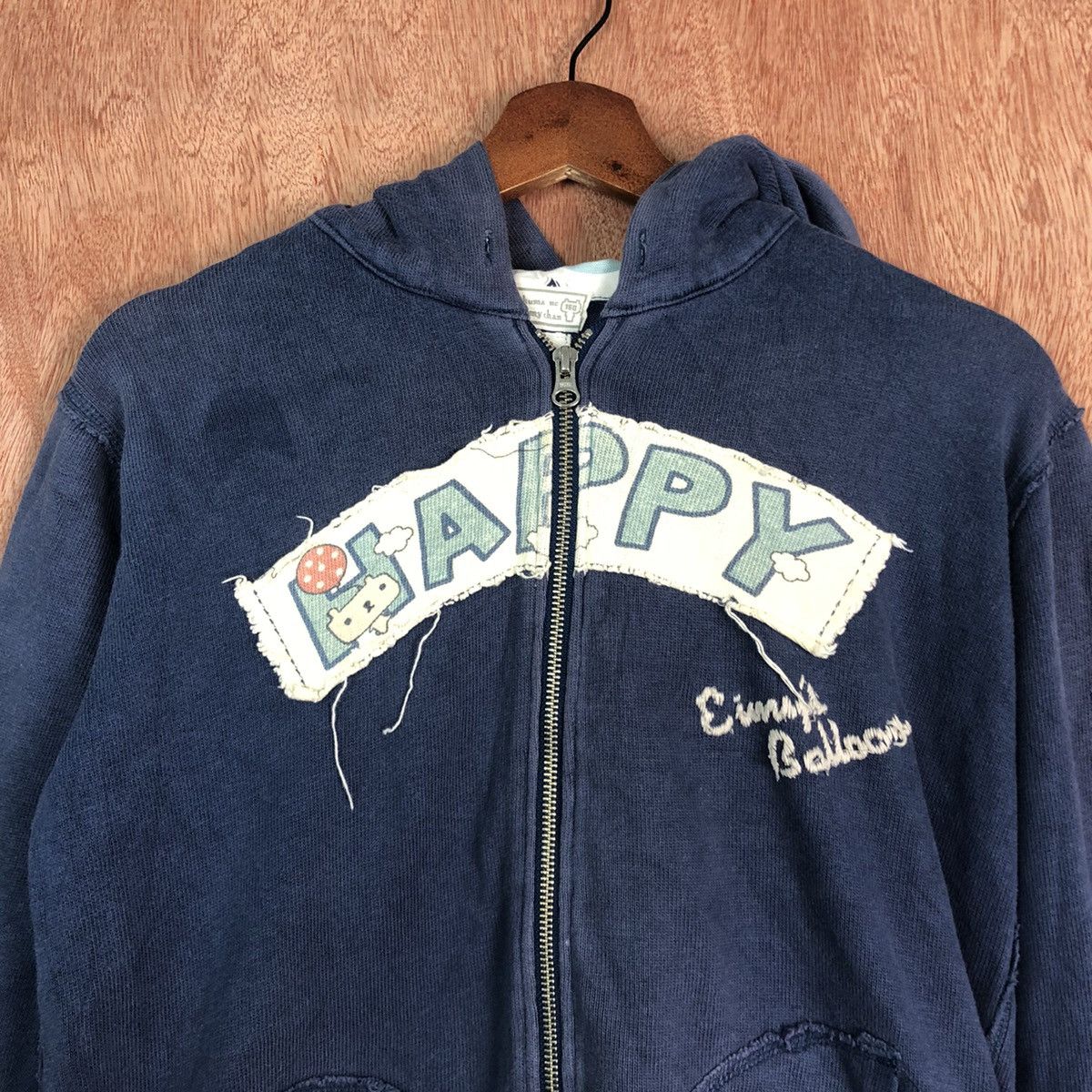 Japanese Brand DL Happy Limit Baloon Dark Blue Hoodies #6016 Size M / US 6-8 / IT 42-44 - 8 Thumbnail