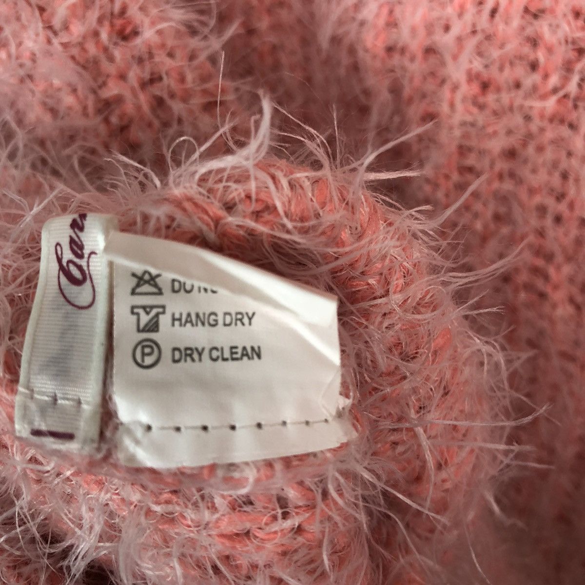 Homespun Knitwear DLL Japan Pink Mohair shag shaggy fur knitwear #c338 Size S / US 4 / IT 40 - 10 Thumbnail