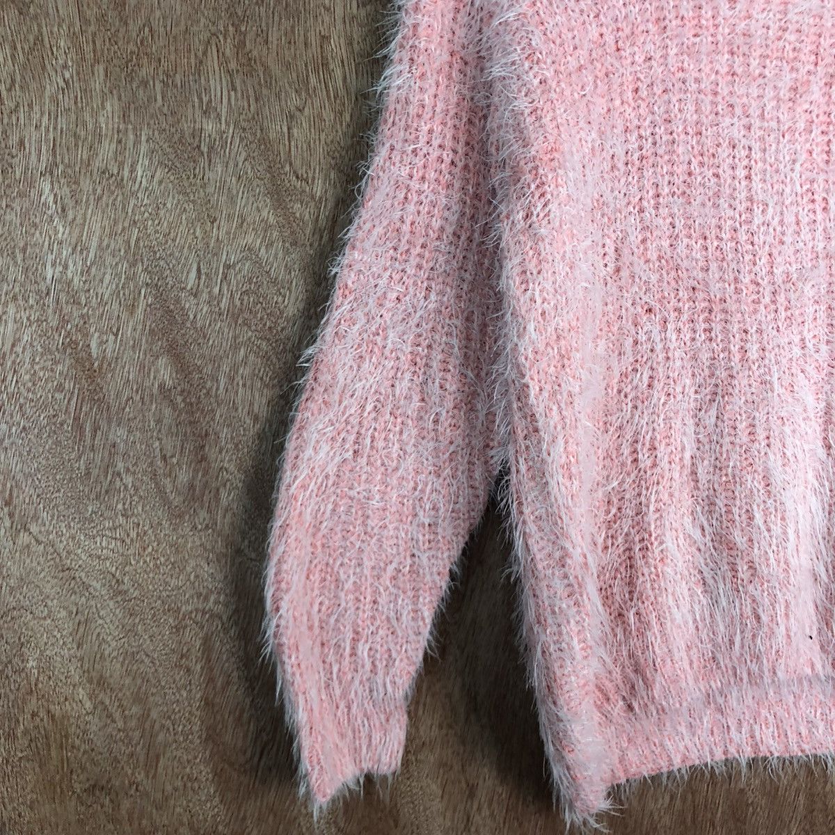 Homespun Knitwear DLL Japan Pink Mohair shag shaggy fur knitwear #c338 Size S / US 4 / IT 40 - 7 Thumbnail