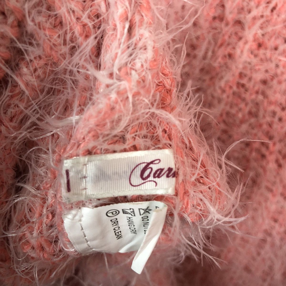 Homespun Knitwear DLL Japan Pink Mohair shag shaggy fur knitwear #c338 Size S / US 4 / IT 40 - 11 Thumbnail