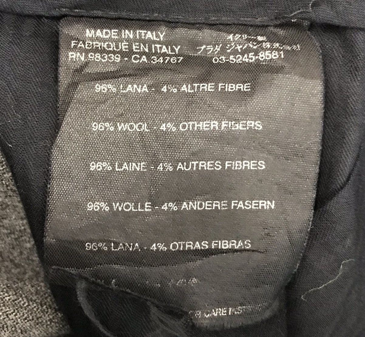 Prada PRADA MADE IN ITALY WOOL PANTS Size US 35 - 14 Thumbnail