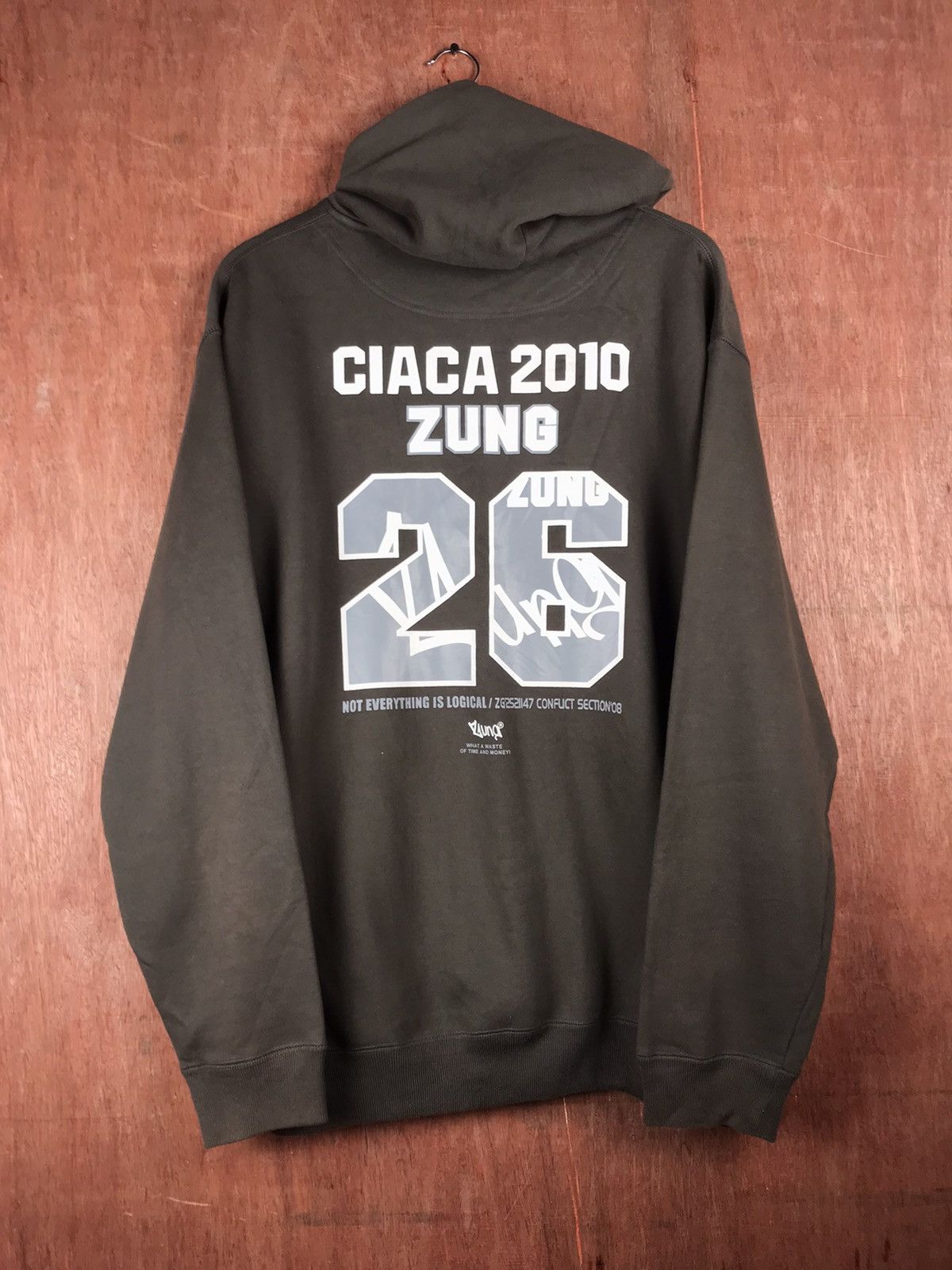 Japanese Brand Zungwear Big Logo Hoodies sweatshirt #3746 Size US L / EU 52-54 / 3 - 1 Thumbnail