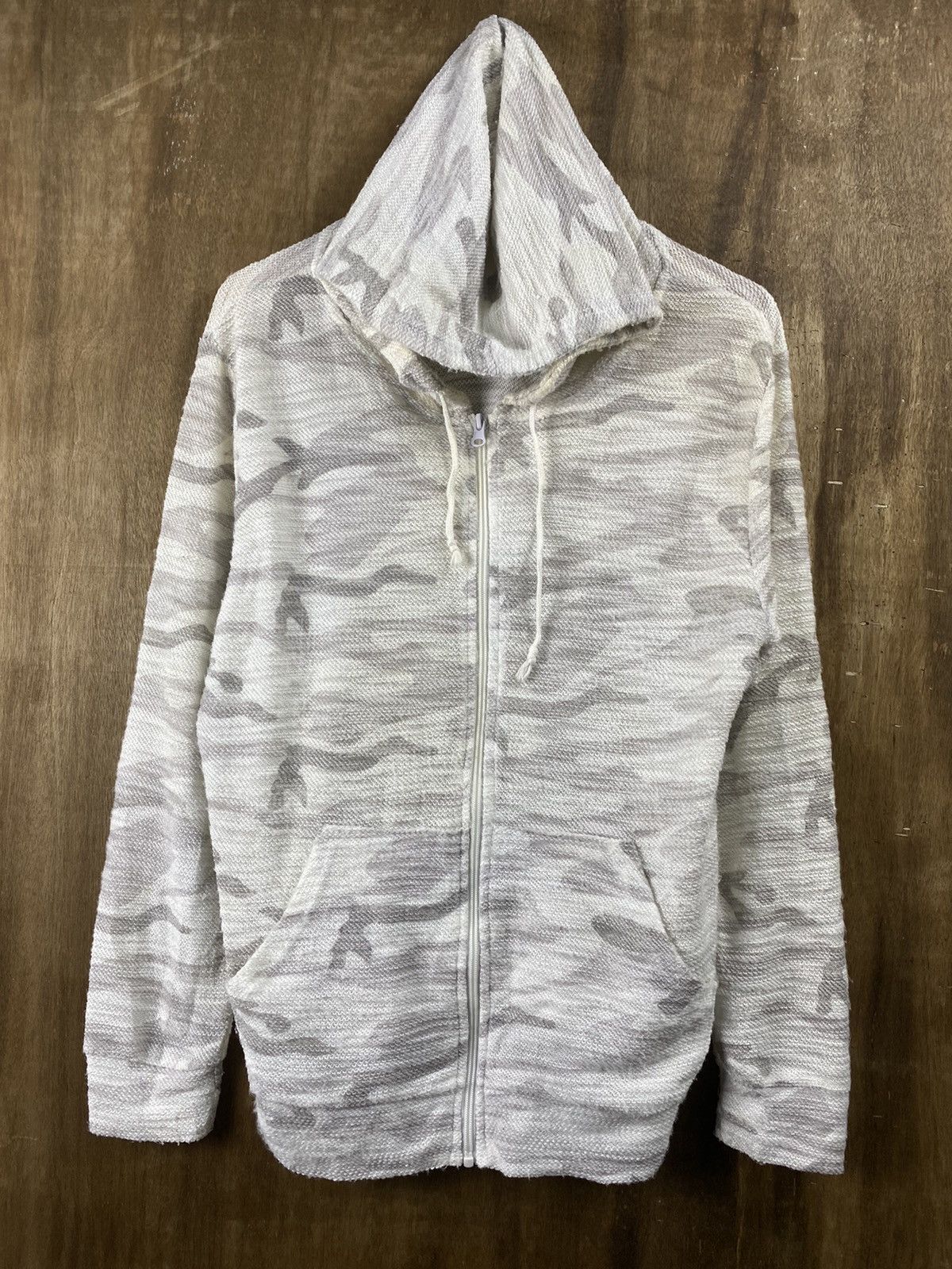 Japanese Brand Japan camo hoodie White Sweater #Z057 Size US L / EU 52-54 / 3 - 6 Thumbnail
