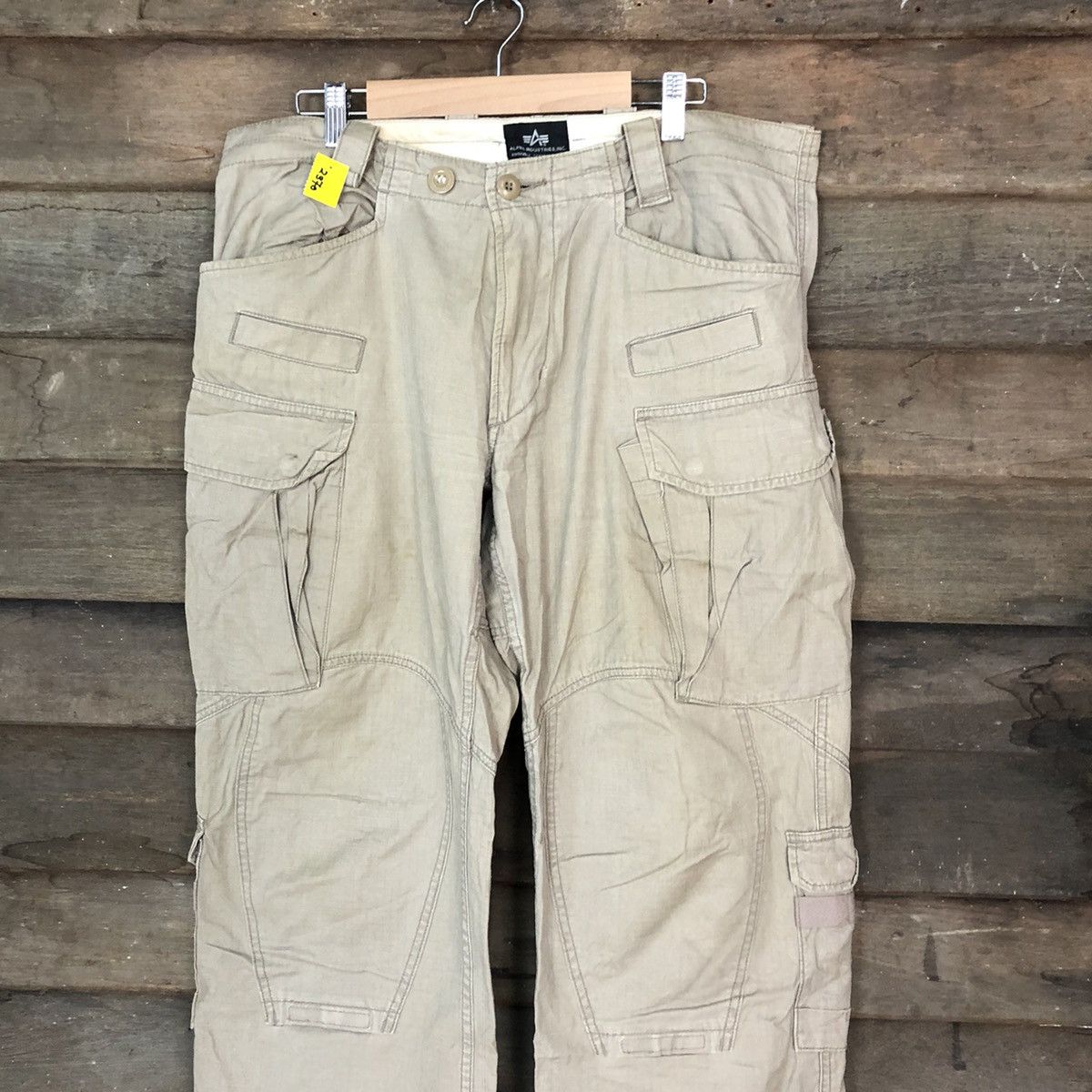Alpha Industries Alpha Industries japan double knee Brown Cargo Pants #2370DL Size US 34 / EU 50 - 2 Thumbnail