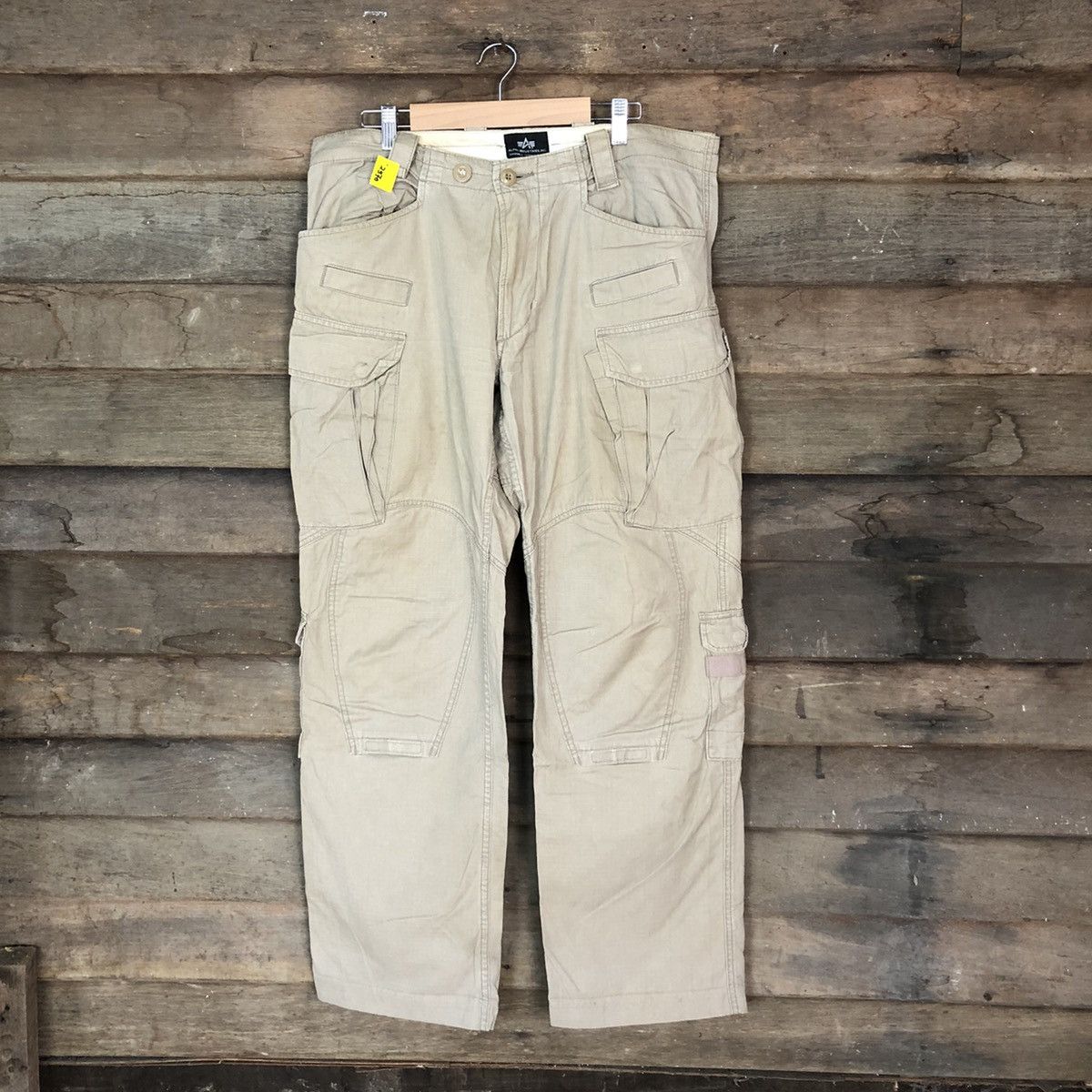 Alpha Industries Alpha Industries japan double knee Brown Cargo Pants #2370DL Size US 34 / EU 50 - 1 Thumbnail
