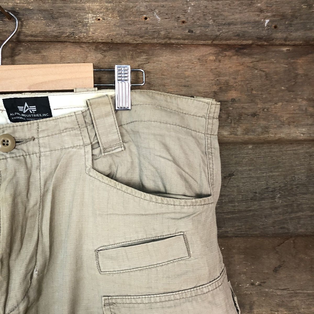 Alpha Industries Alpha Industries japan double knee Brown Cargo Pants #2370DL Size US 34 / EU 50 - 5 Thumbnail