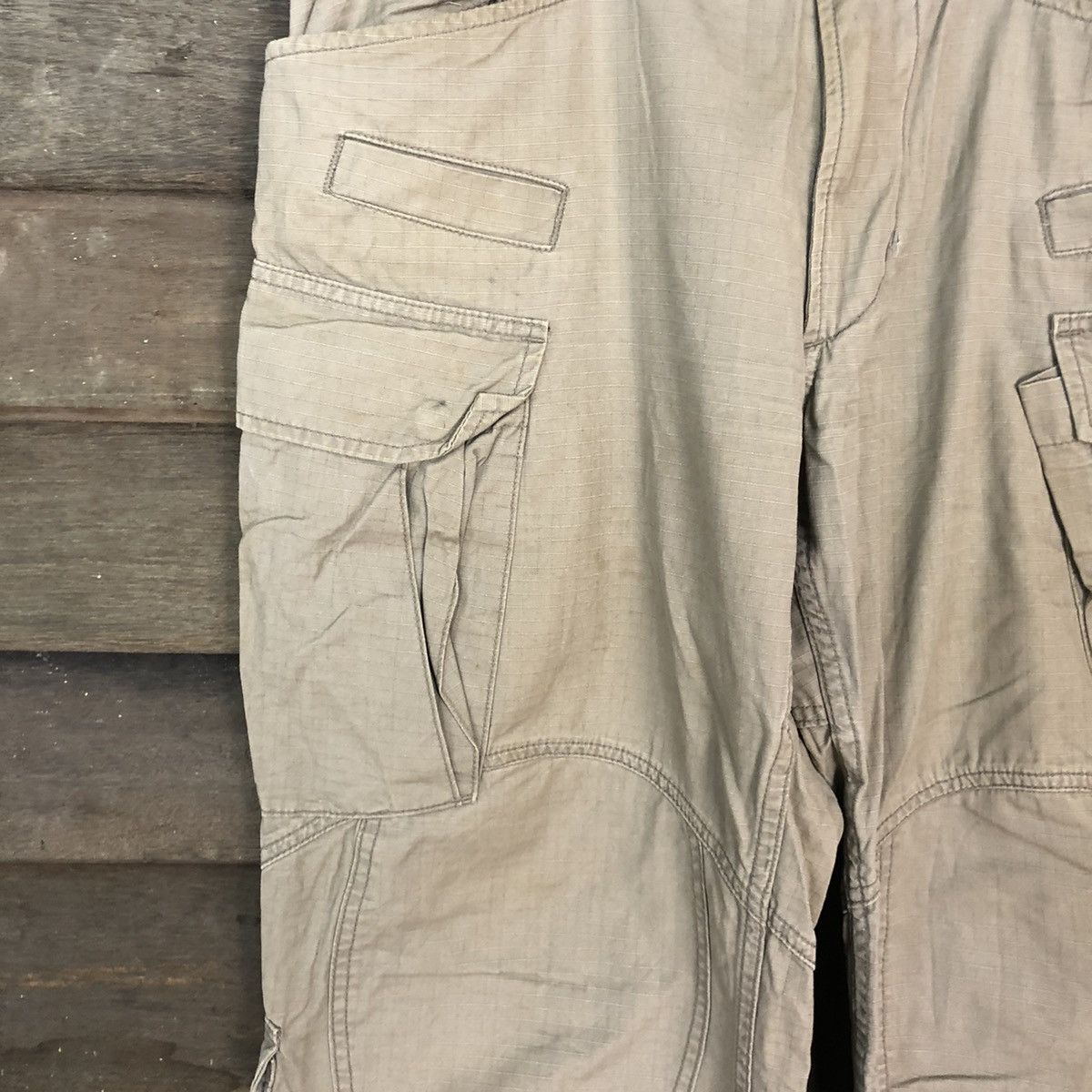 Alpha Industries Alpha Industries japan double knee Brown Cargo Pants #2370DL Size US 34 / EU 50 - 6 Thumbnail