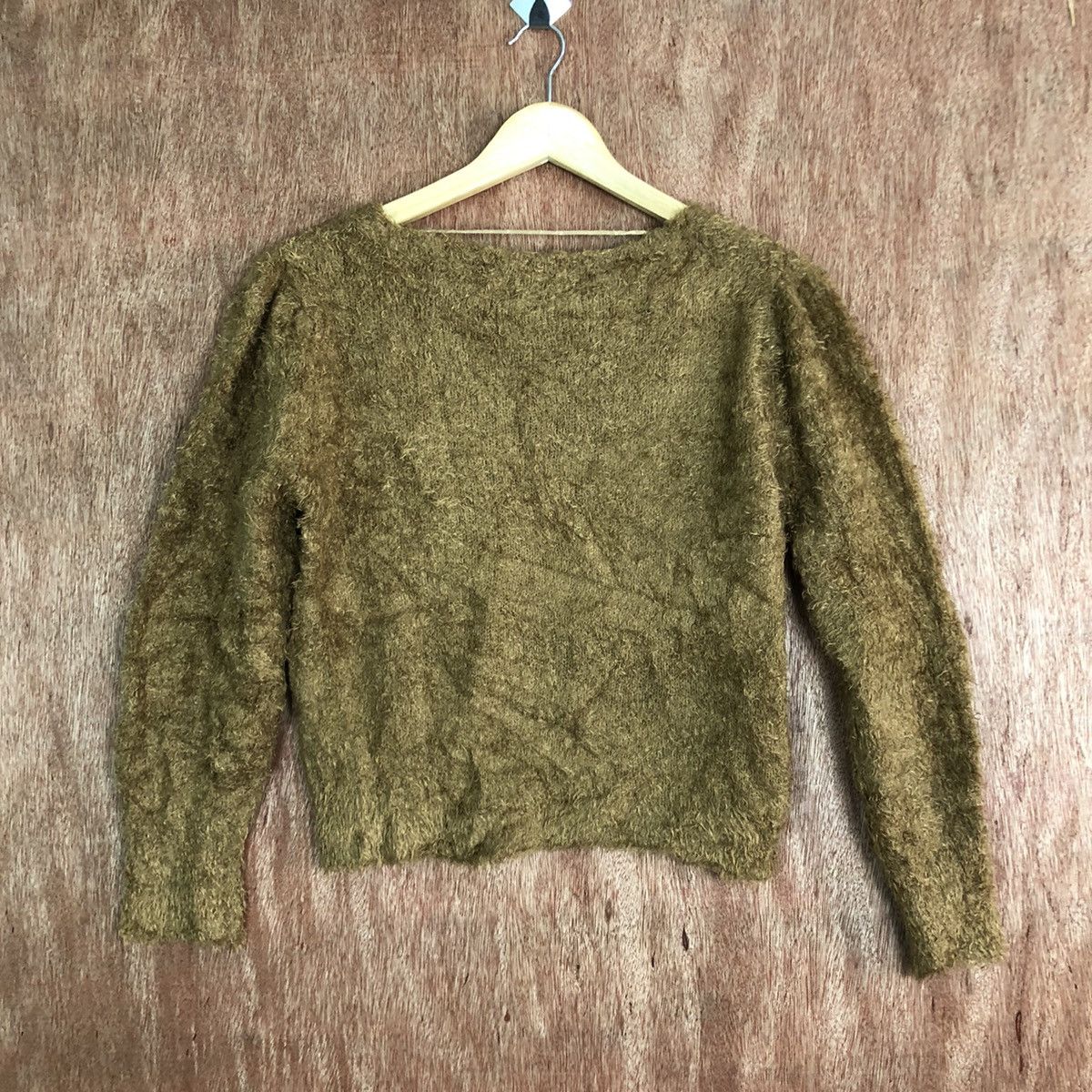Homespun Knitwear × Japanese Brand Japan GU brown Mohair Shag Shaggy Knitwear #c308 Size XS / US 0-2 / IT 36-38 - 10 Thumbnail