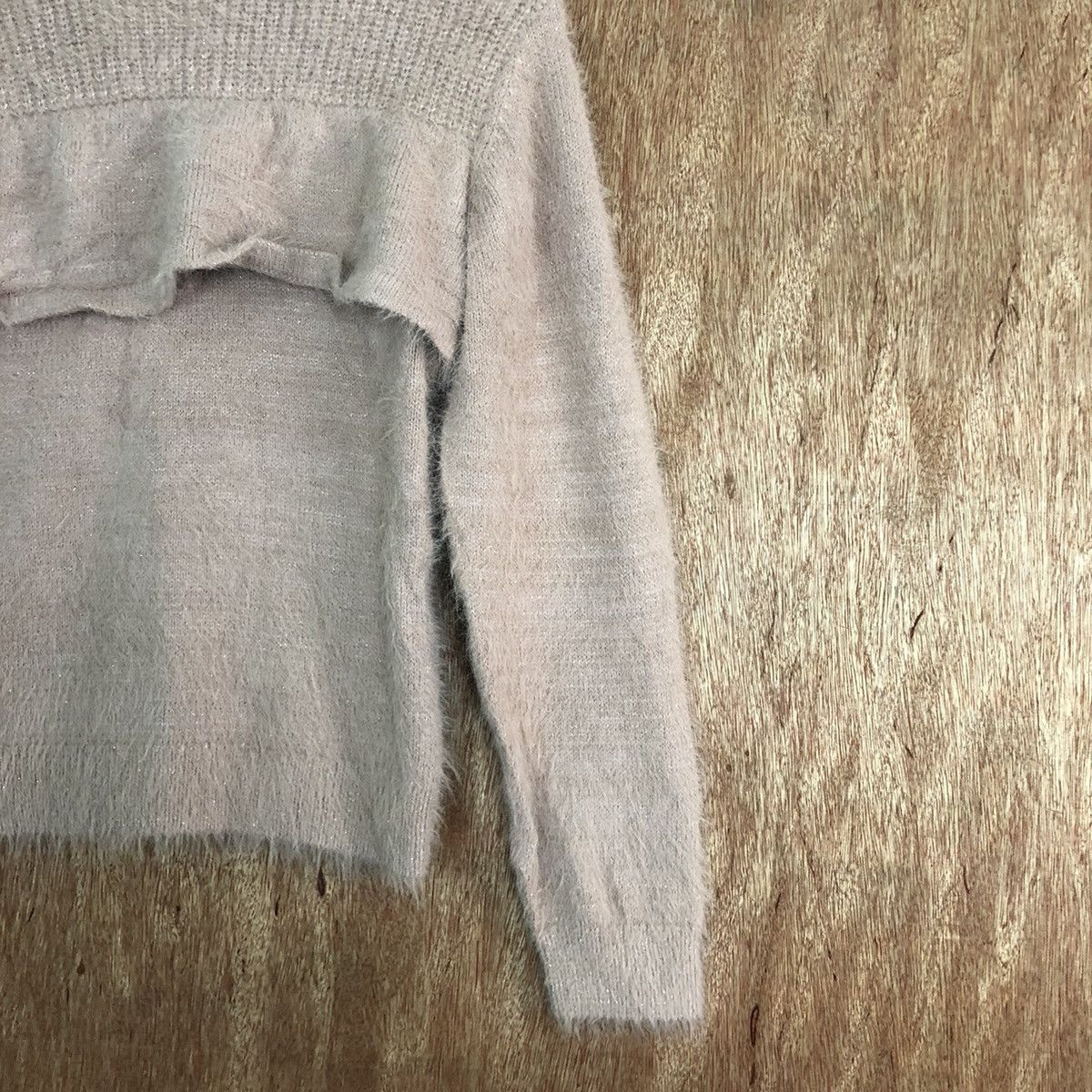 Beams Plus DLL Beams Heart Brown Faded Mohair Knitwear #c320 Size S / US 4 / IT 40 - 6 Thumbnail