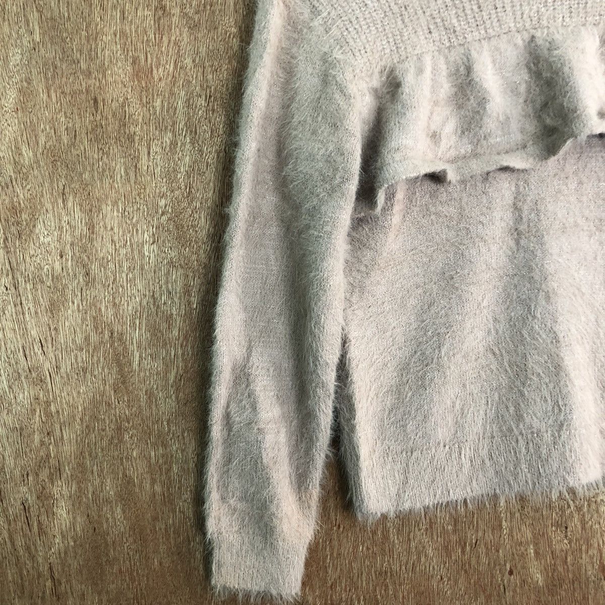 Beams Plus DLL Beams Heart Brown Faded Mohair Knitwear #c320 Size S / US 4 / IT 40 - 8 Thumbnail