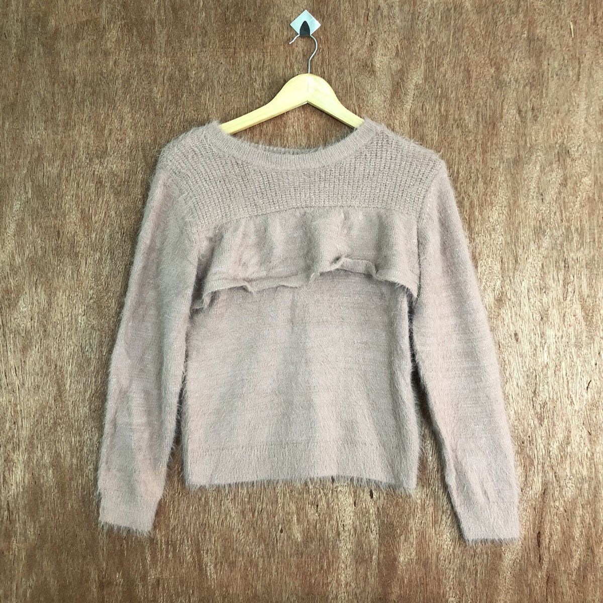 Beams Plus DLL Beams Heart Brown Faded Mohair Knitwear #c320 Size S / US 4 / IT 40 - 1 Thumbnail
