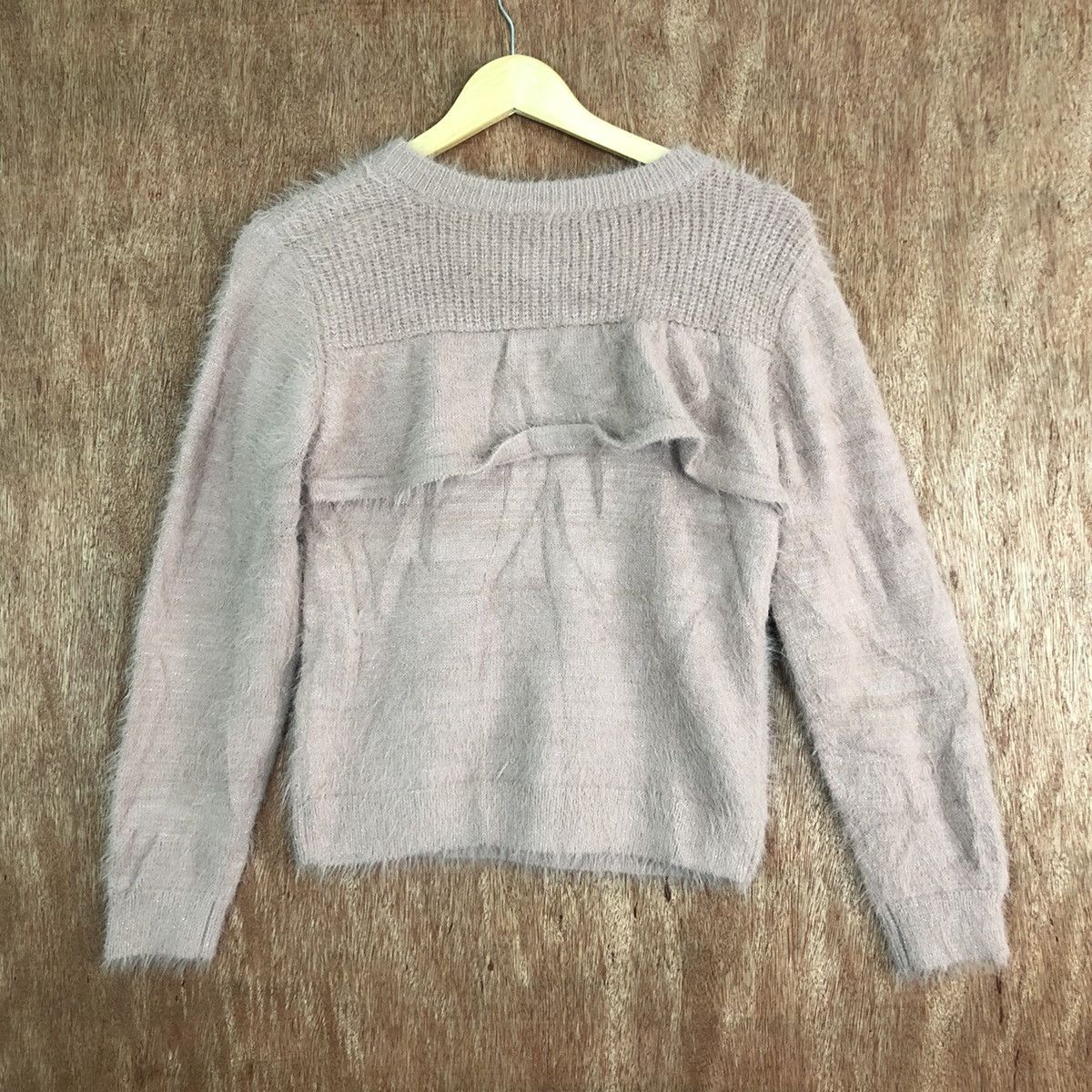 Beams Plus DLL Beams Heart Brown Faded Mohair Knitwear #c320 Size S / US 4 / IT 40 - 10 Thumbnail