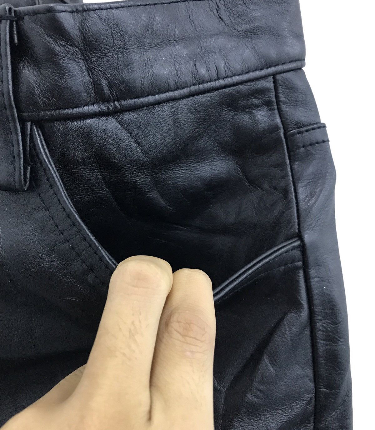 Japanese Brand × Leather RADMESS MEN’S BIGI LEATHER PANTS Size US 30 / EU 46 - 6 Thumbnail
