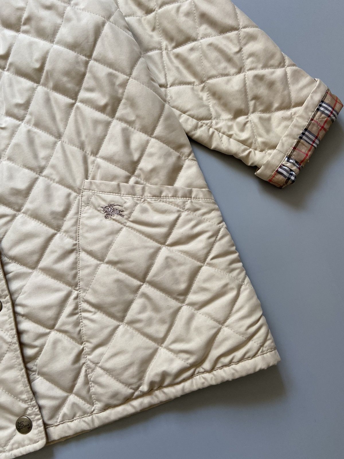 Burberry Rare Vintage Burberry Quilted Jacket Size ONE SIZE - 3 Thumbnail