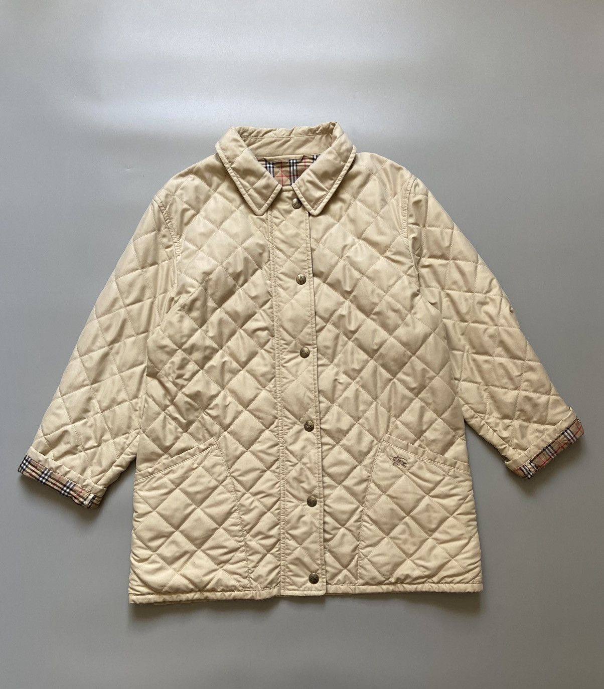 Burberry Rare Vintage Burberry Quilted Jacket Size ONE SIZE - 2 Thumbnail