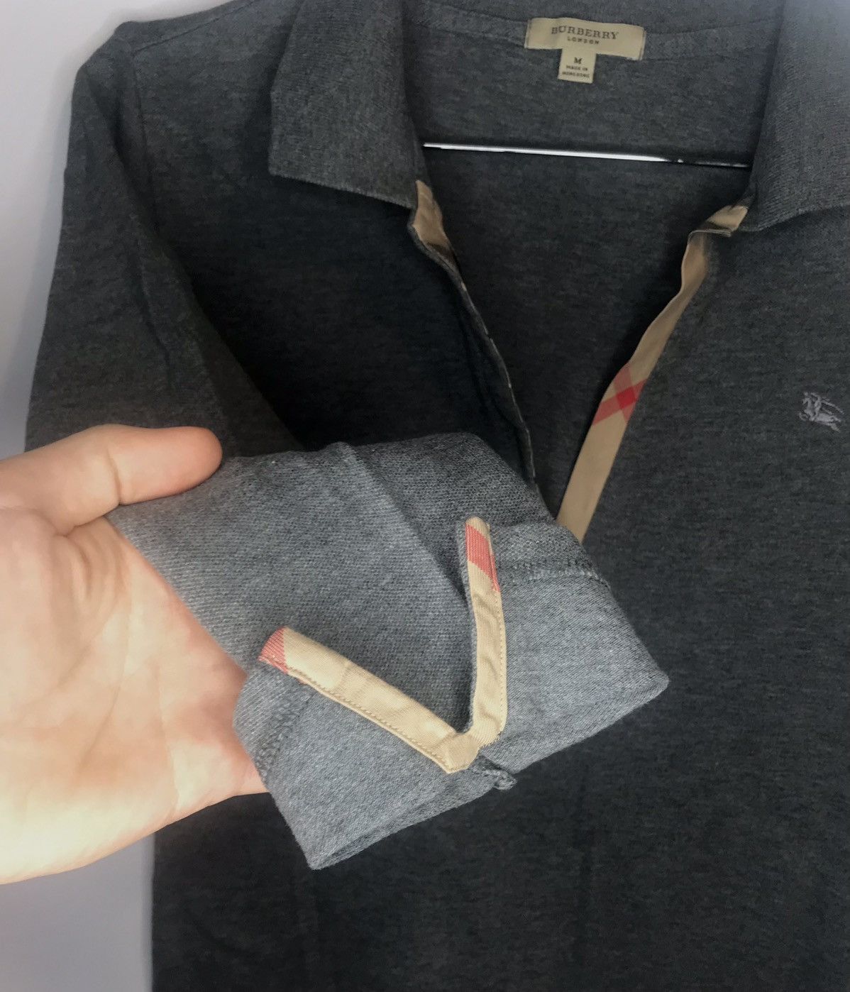 Burberry × Burberry Prorsum Burberry London Women’s Long Sleeve Polo Shirt Size M / US 6-8 / IT 42-44 - 6 Thumbnail
