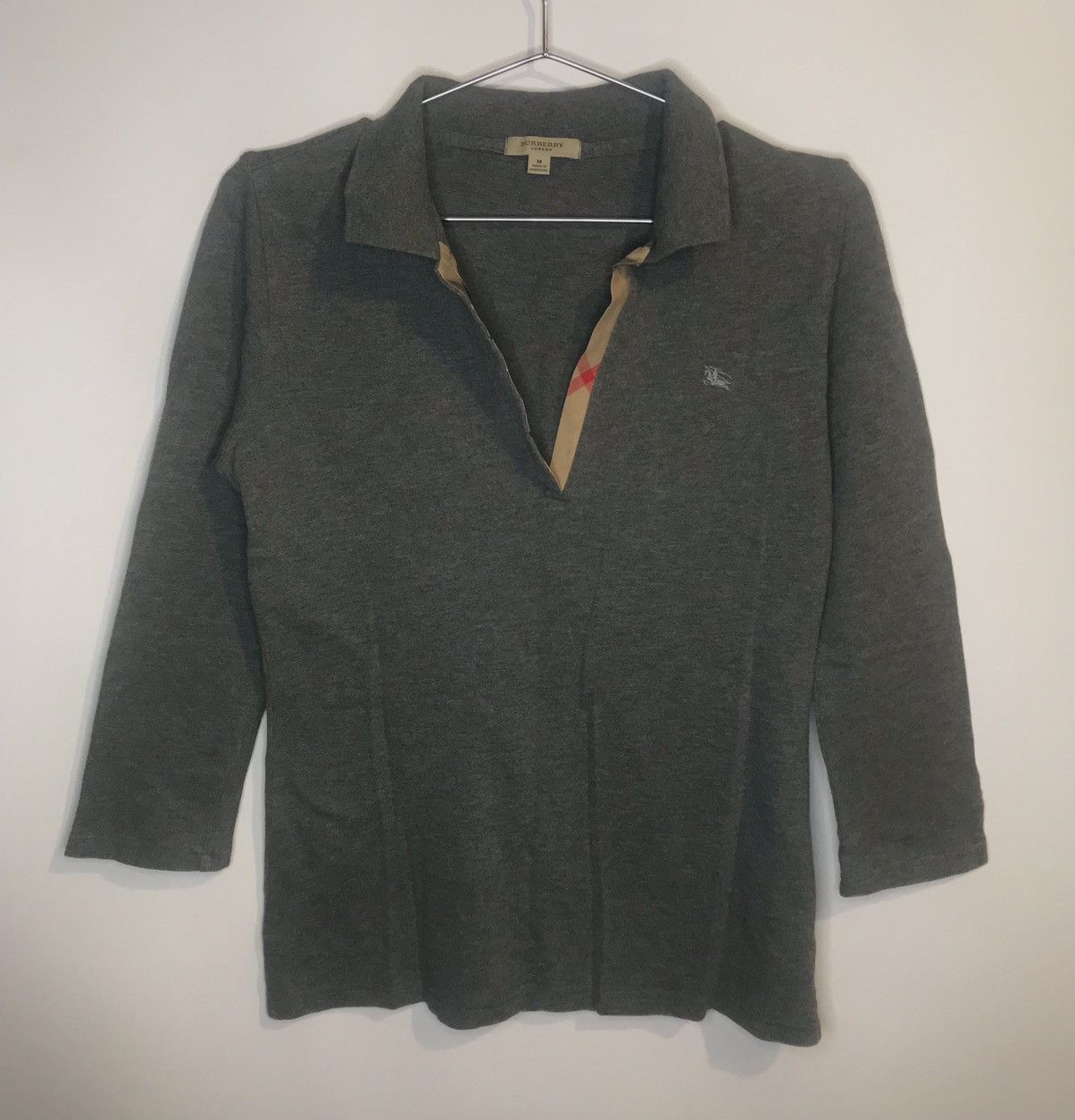 Burberry × Burberry Prorsum Burberry London Women’s Long Sleeve Polo Shirt Size M / US 6-8 / IT 42-44 - 1 Thumbnail