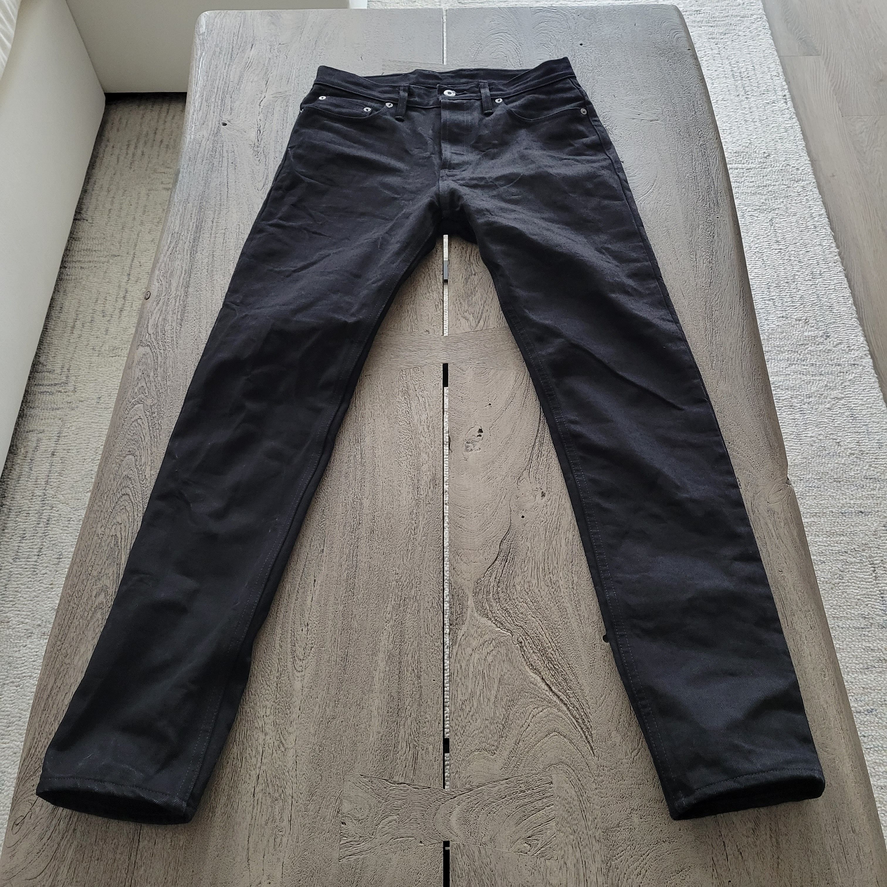 image of 3Sixteen Nt-220X Narrow Tapered Double Black - 31, Men's