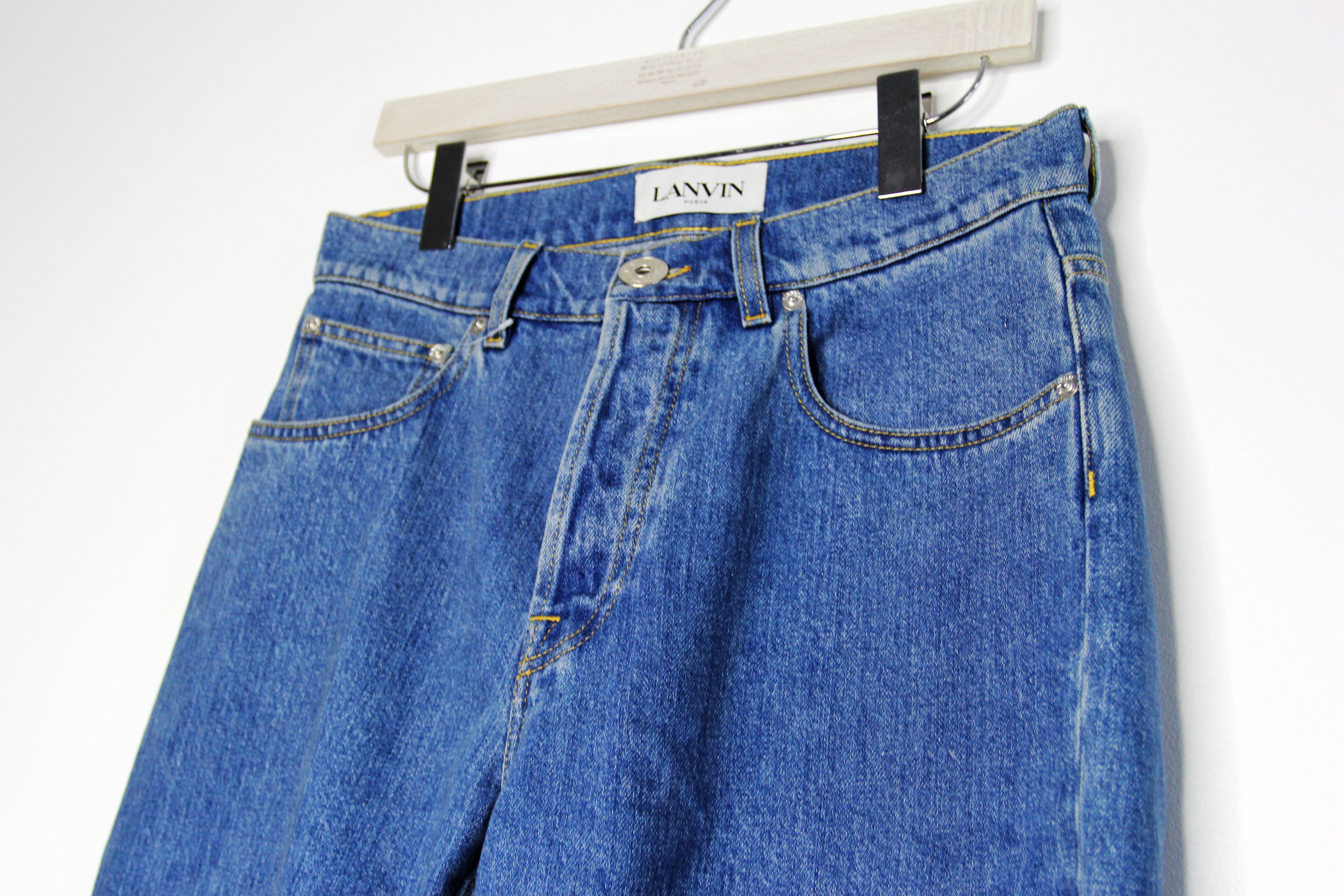 Lanvin BNWT AW22 LANVIN LIGHT WASH STRAIGHT LEG JEANS 28 Size US 28 / EU 44 - 4 Thumbnail