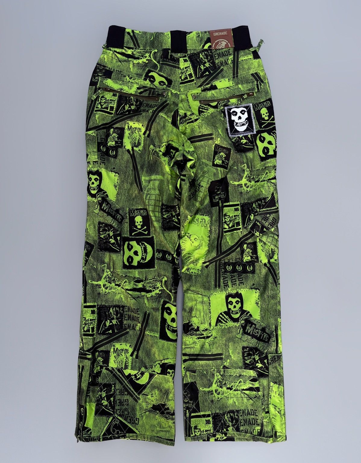 Misfits 🔥 Rare VTG MISFITS Full Print Wide Leg Cargo Pants Ski Size US 31 - 2 Thumbnail
