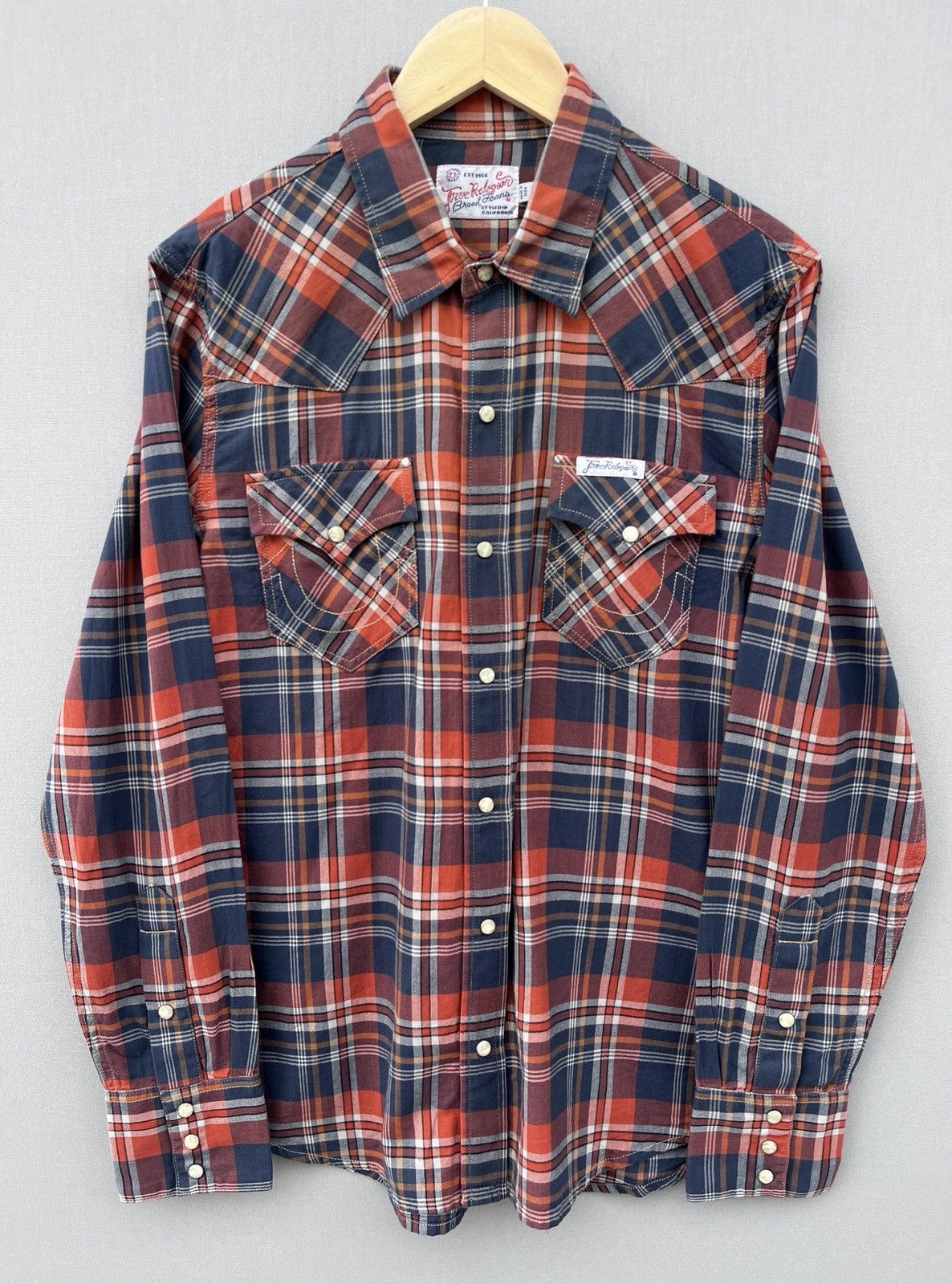 TRUE RELIGION Snap Buttons Front L/S Shirt